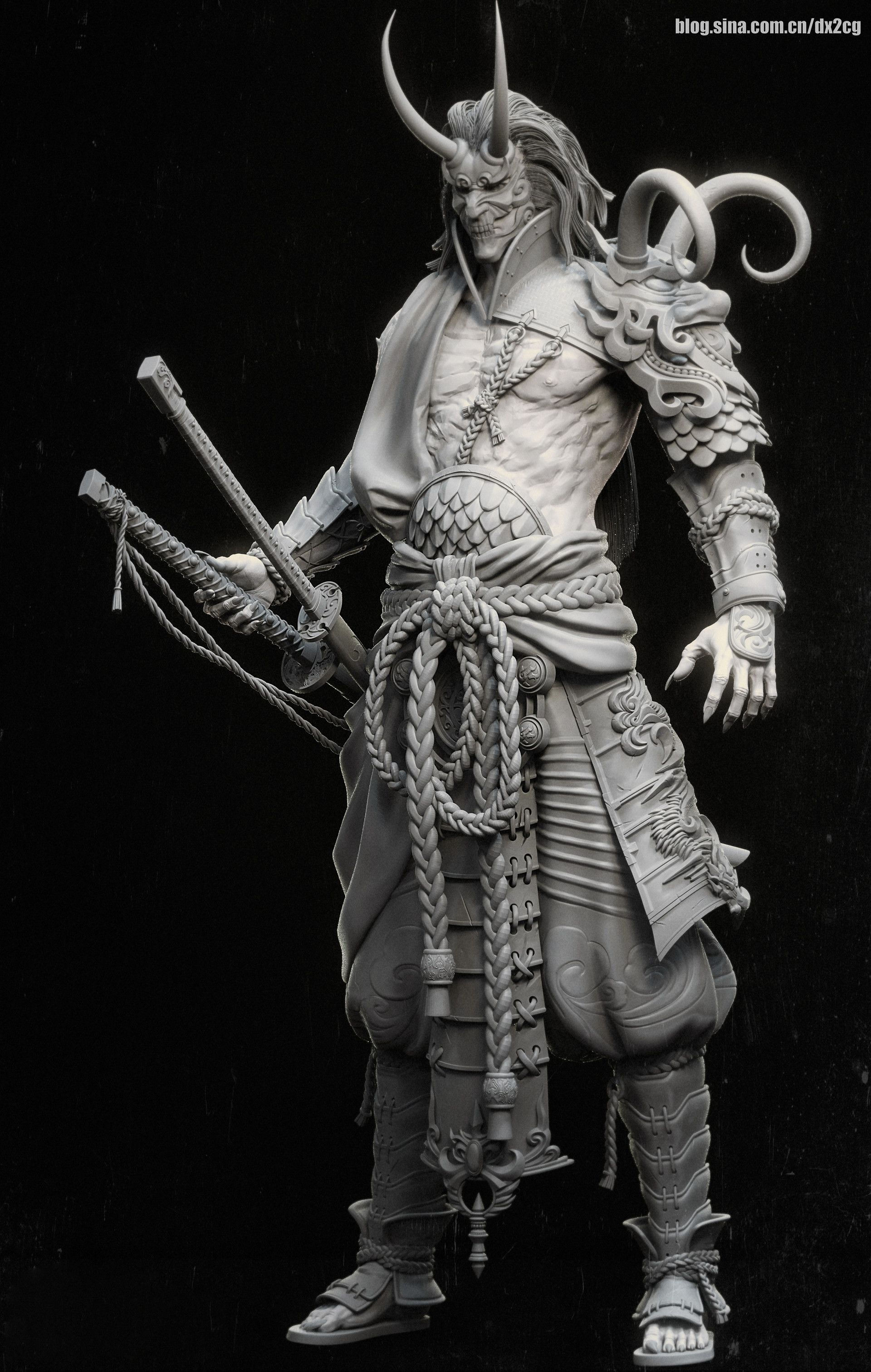 Wallpaper #LQPxZZMBpyOg8YnEktpT191 Samurai 3D Model