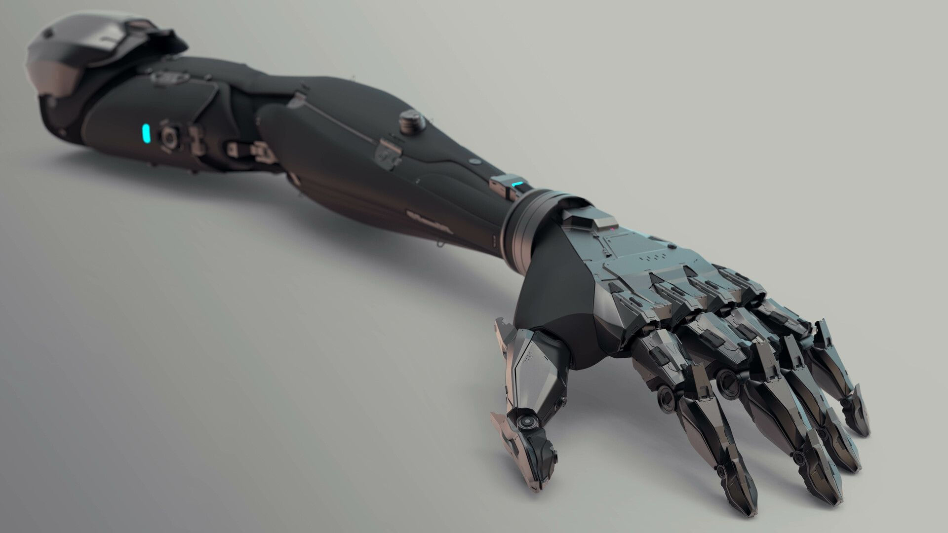 Wallpaper #EBqIT5MB1yWOL4qgrX-V52 Mechanical Arm by Romain De Nadai on Artstation Scifi Robot