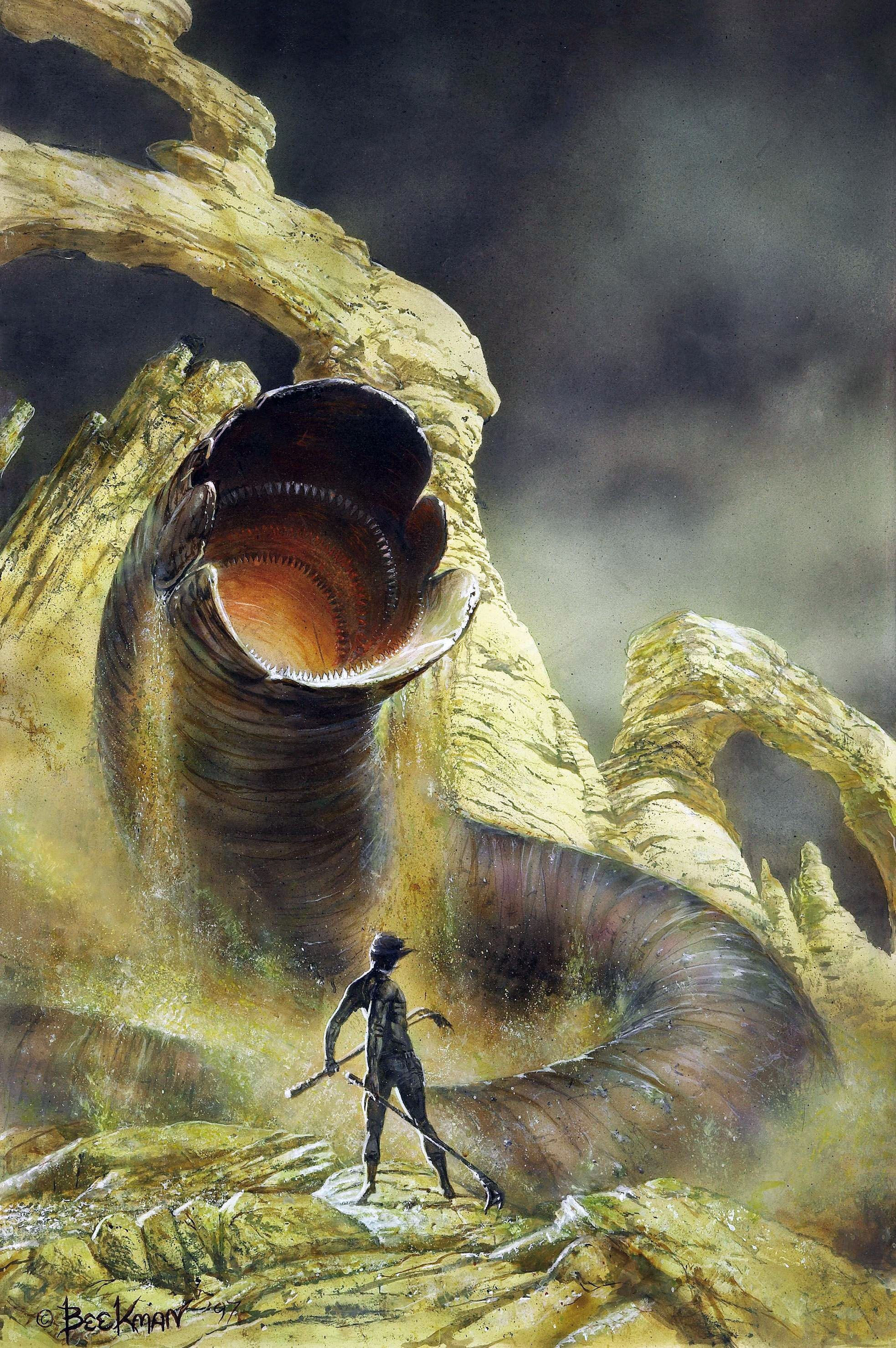 Wallpaper #3YJFQJMB0GiFKesMK8Bn82 Doug Beekman as the Worm Turns Dune Book Dune Frank Herbert Dune