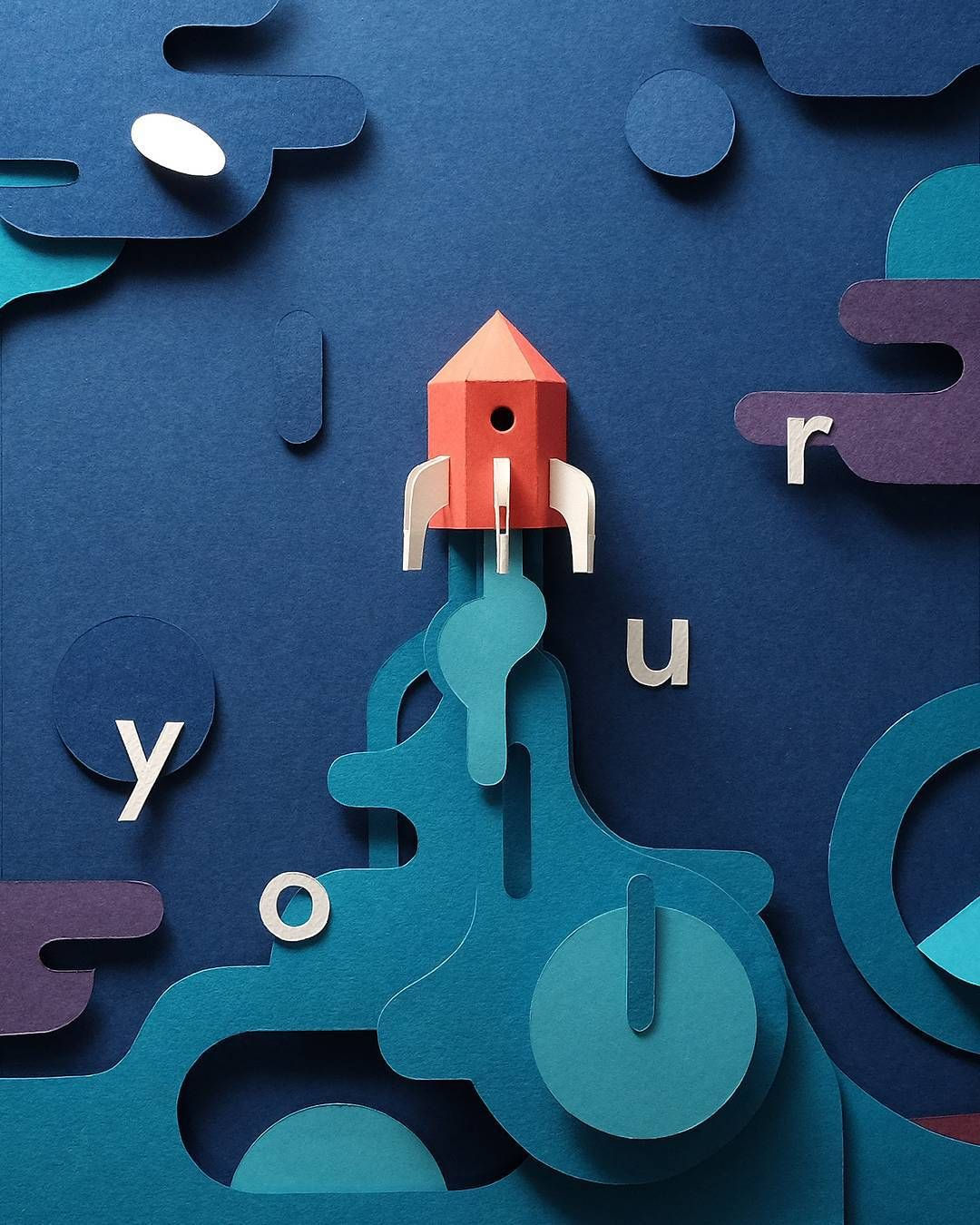 Wallpaper #3Gex85IBSpphPi3-v3Zj423 Instagram Cut Paper Illustration Paper Illustration Paper Artwork