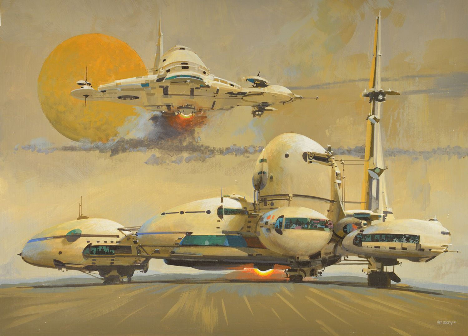 Wallpaper #VWhCJJMBSpphPi3-mDj918 John Berkey John Berkey Science Fiction Artwork Sf Art