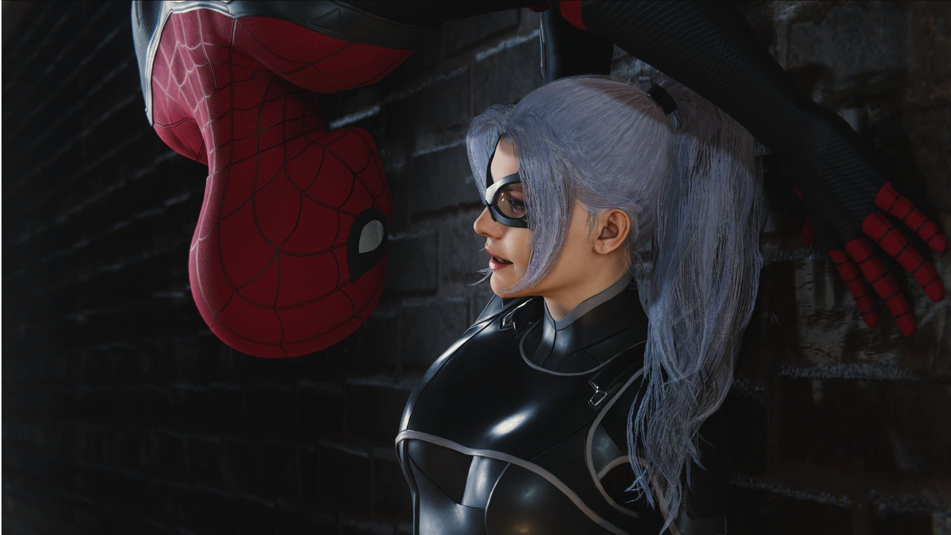 Wallpaper #-UC5MZMBJhL2WPbaKseI64 Spider Man Spider Man PS4 Black Cat Marvel Comics 1080p