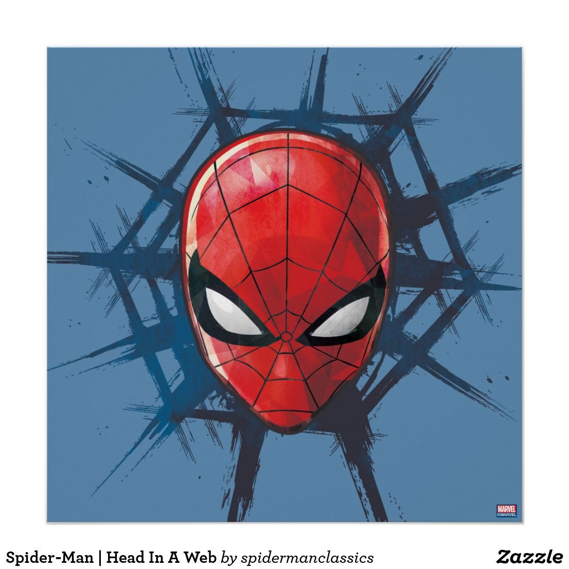 Wallpaper #fULzPJMBOBpx0NhmUcKW160 Spider Man Head in a Web Frame with the Captions Name Below It