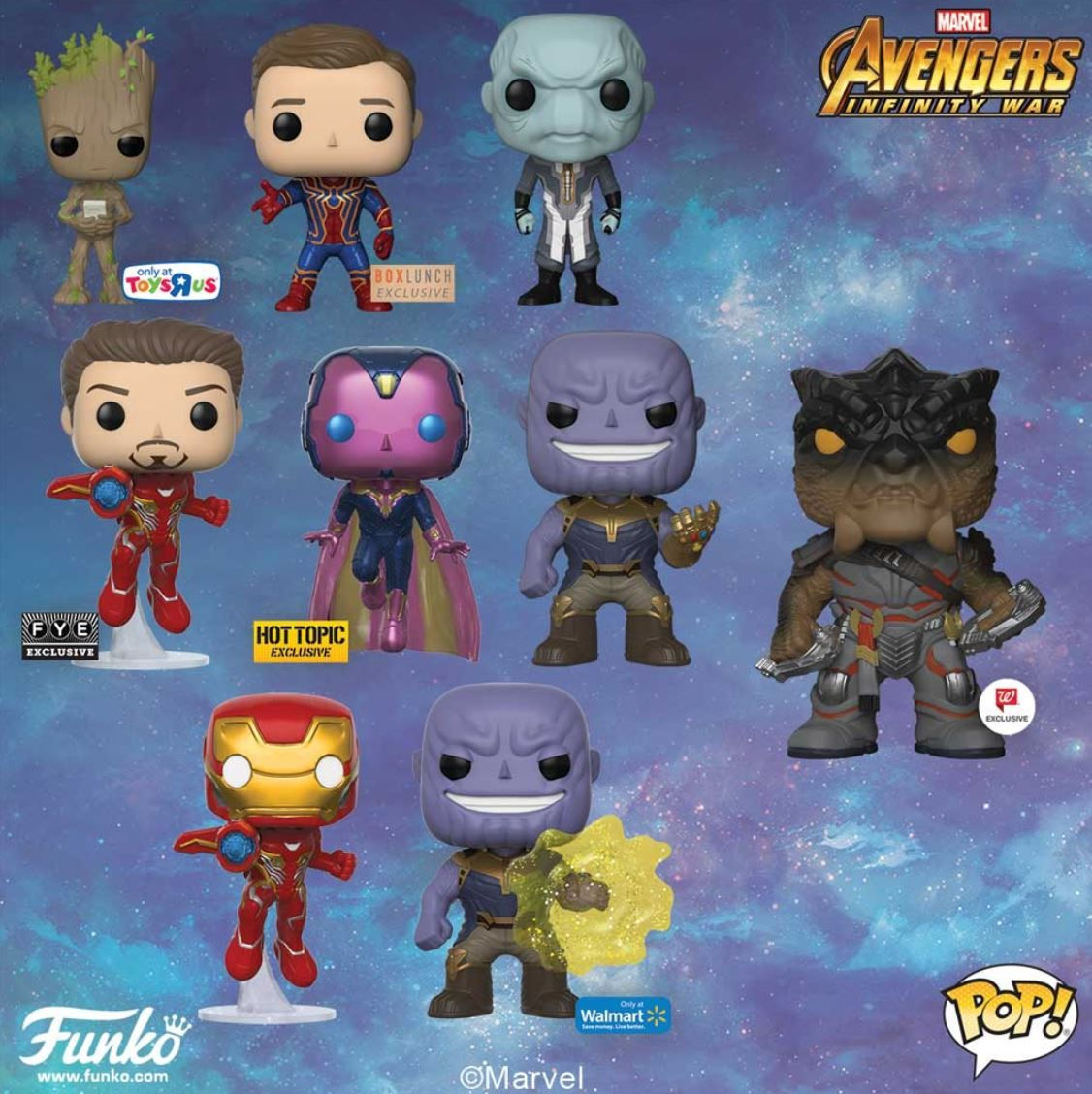 Wallpaper #72fr_JIBSpphPi3-o5lj49 Avengers Infinity War Funko Pop Dolls Funko Pop Toys Marvel Pop Vinyl