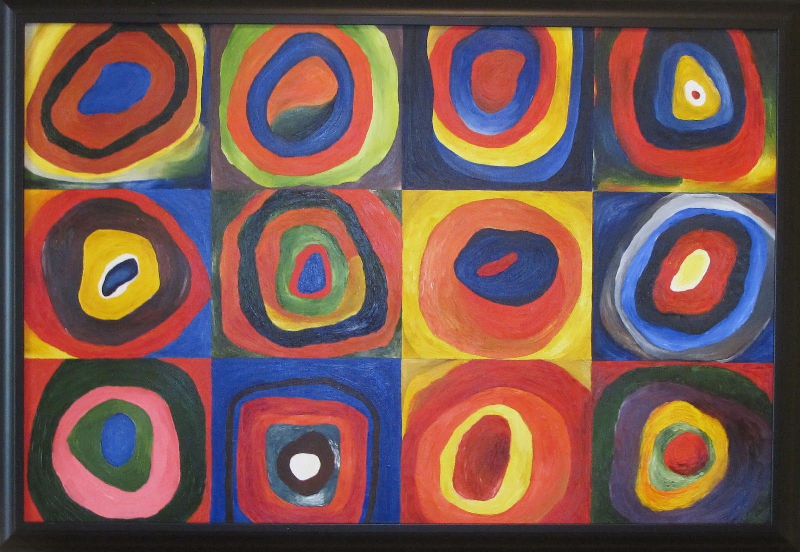 Wallpaper #52dQ-5IBSpphPi3-YpO8405 Color Study Squares with Concentric Circles by Wassily Kandinsky