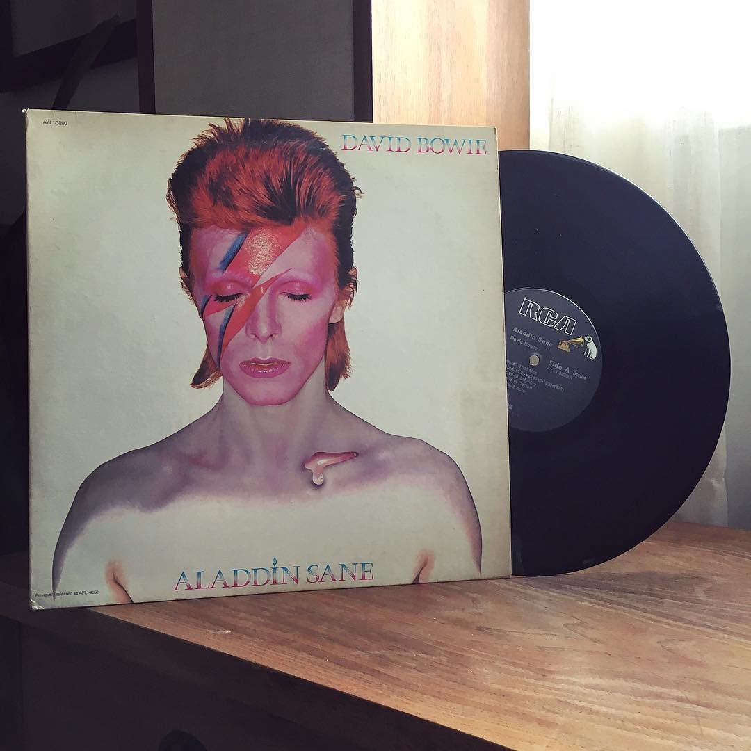 Wallpaper #7030a Aladdin Sane De David Bowie Cd Chez Libertemusic Ref123255141