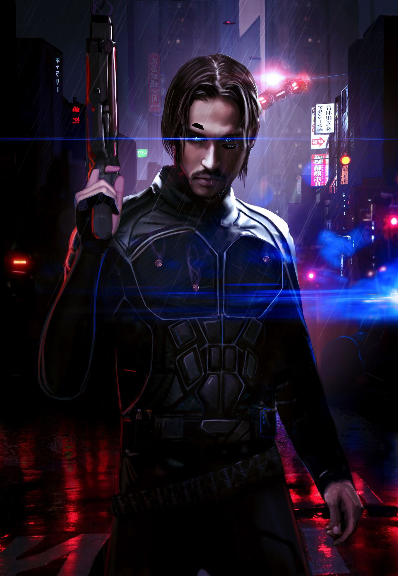 Wallpaper #fLyFO5MBMDFIMcjN7X9M201 Cyberpunk Character Art Cyberpunk Male Monster Characters Sci Fi