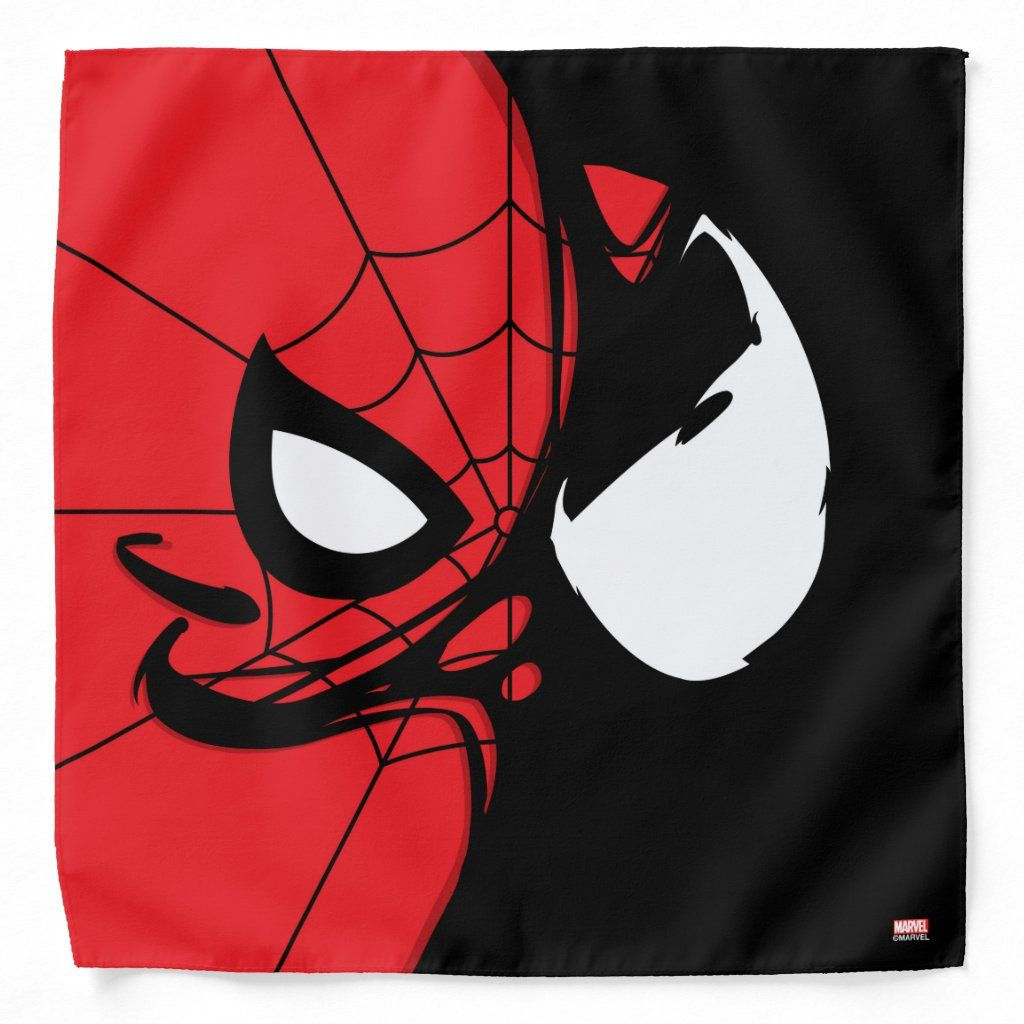 Wallpaper #9zF2NZMB5zzyi_yYU1bc258 Venomized Spider Man Logo Bandana Zazzle Spiderman Painting