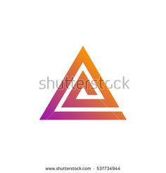 Wallpaper #Dbiz25IBJvJKYCmE9fje297 Abstract Triangle Pyramid Logo Design Vector Illustration Template in 2024