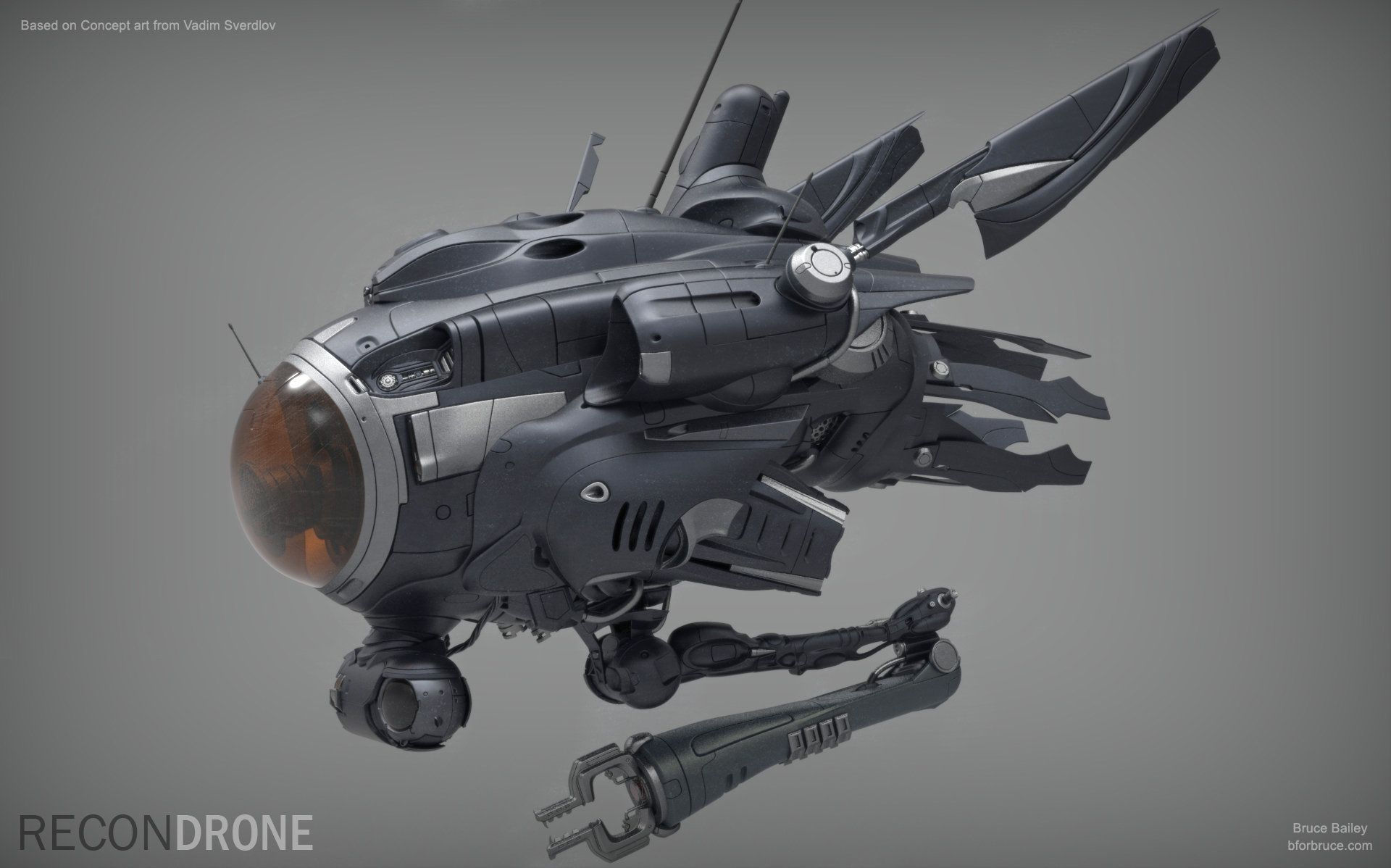 Wallpaper #eb723 Concept Sci Fi Drone Obj