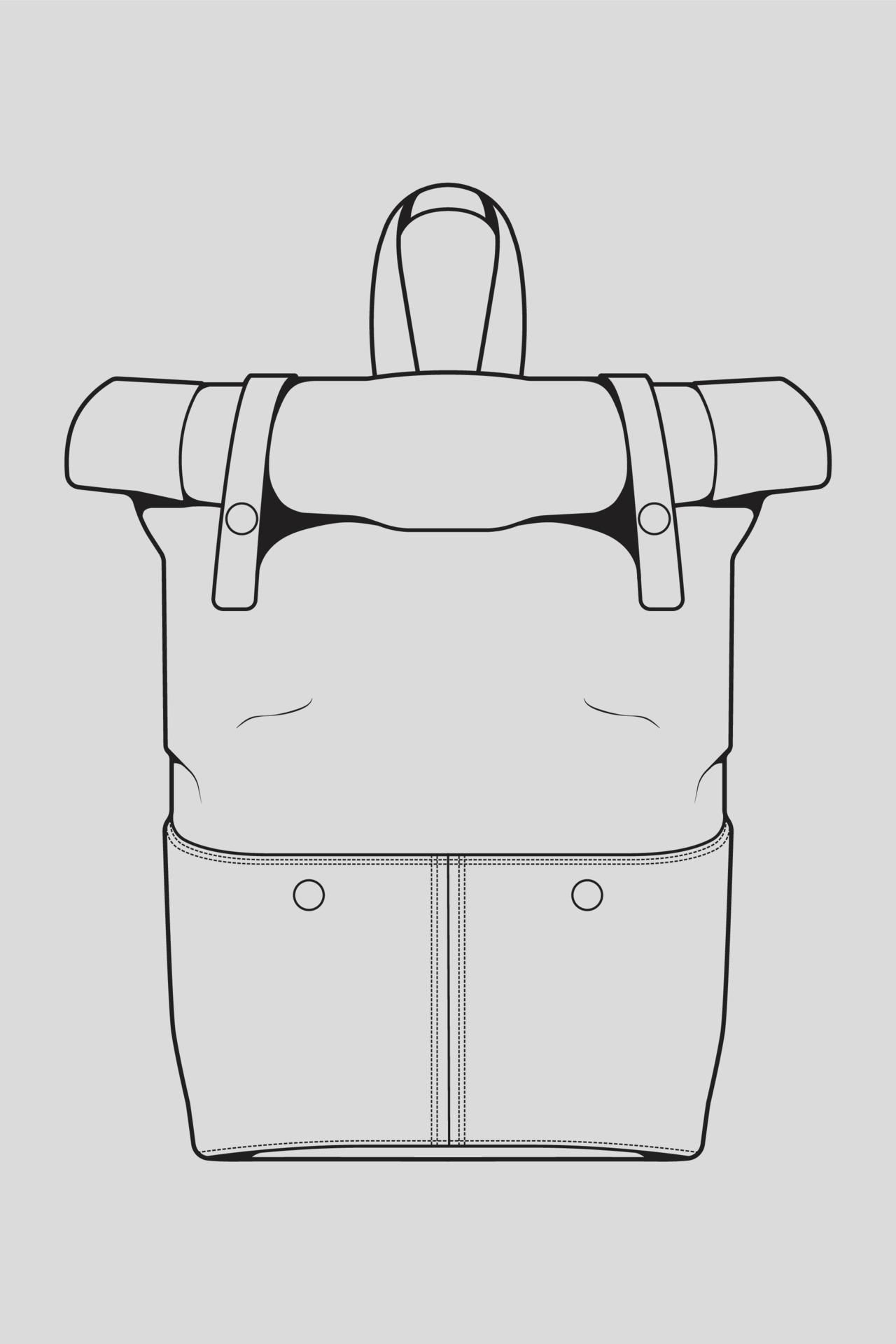 Wallpaper f1329 Download Sketch of a Rucksack Backpack Isolated on White Background HD Wallpaper f1329