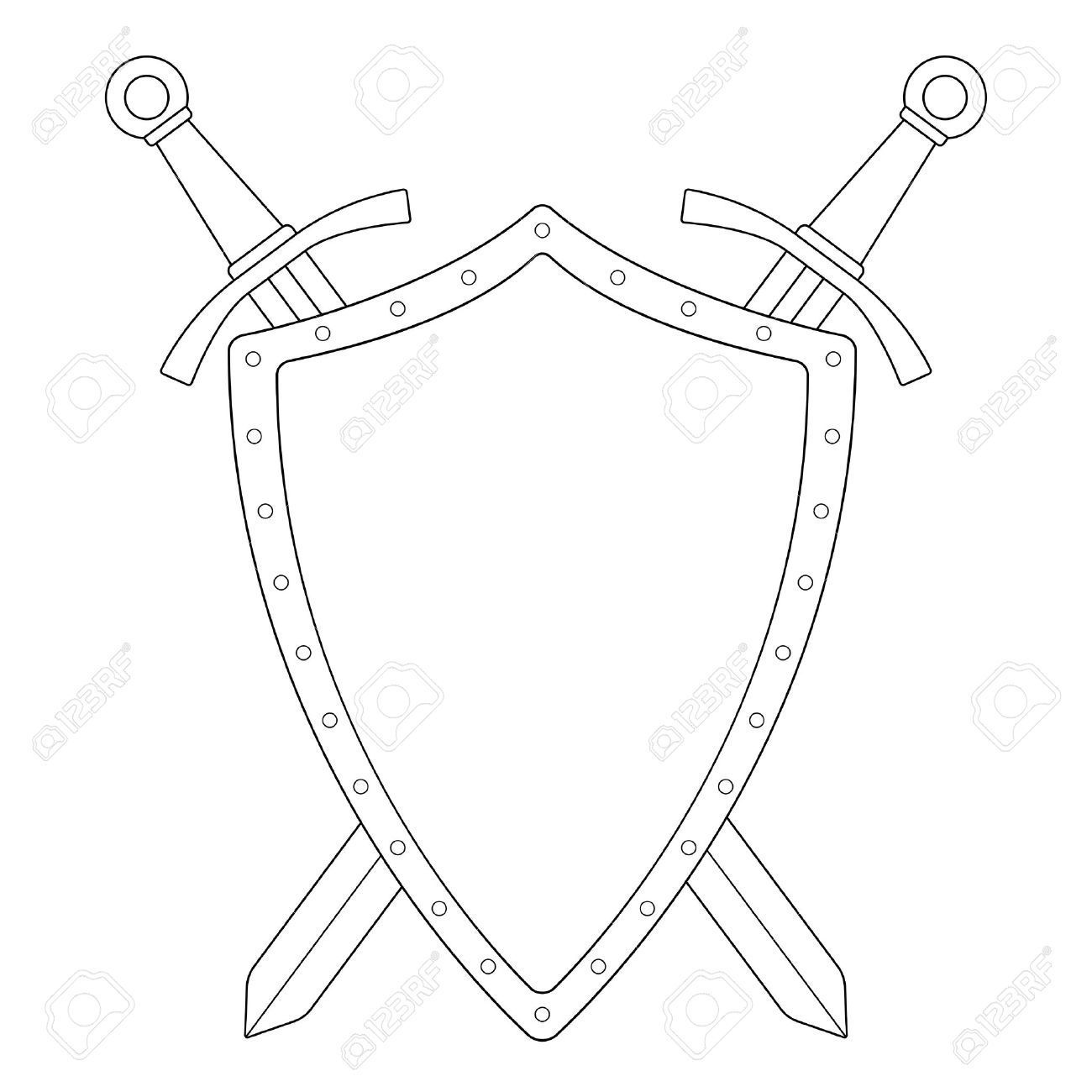 Wallpaper #AWjQGZMBSpphPi3-KBla55 Two Crossed Swords Steel Shield Heraldry Emblem Security Logo