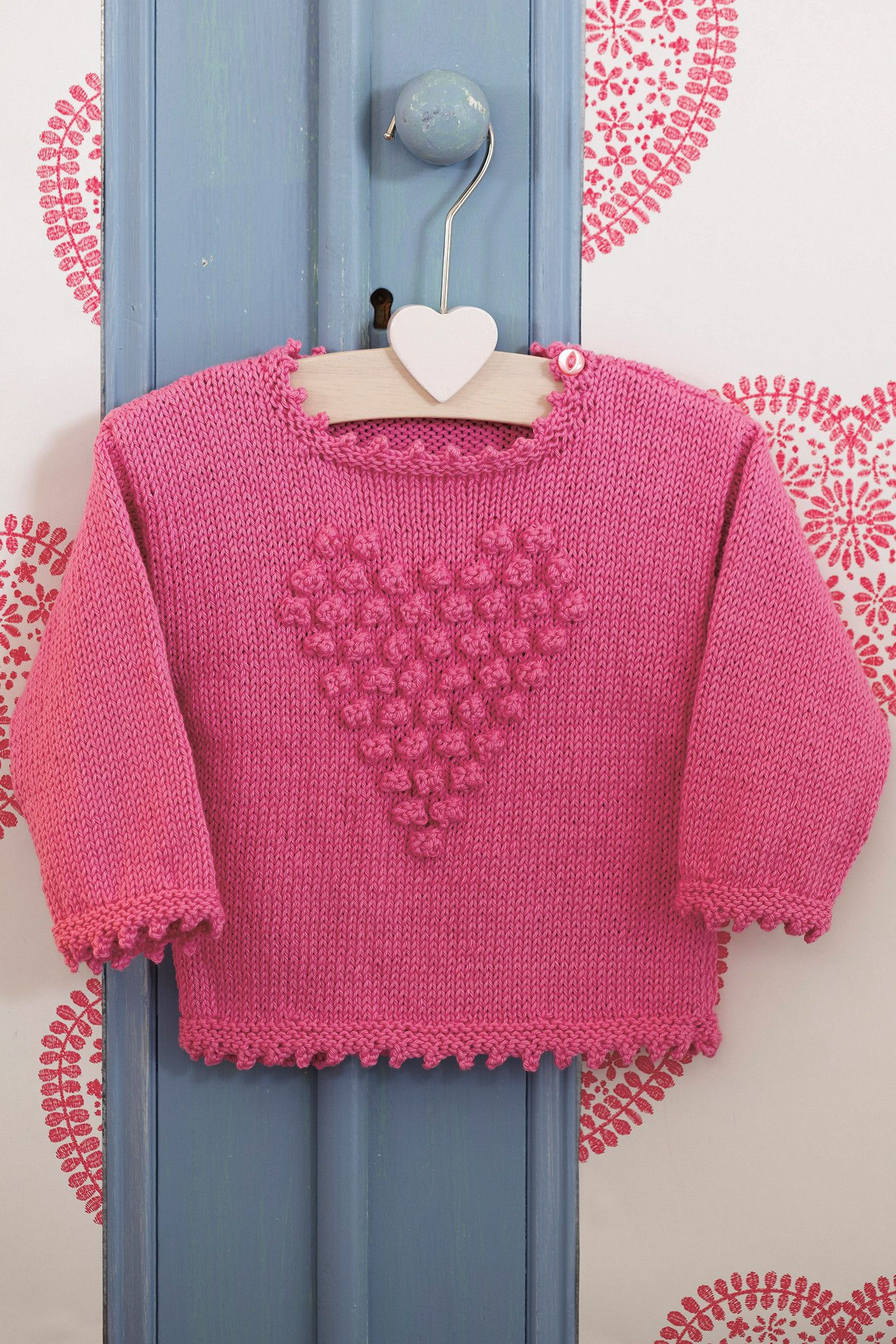 Wallpaper #HGdy7ZIBSpphPi3-_1jy183 Girls Bobble Heart Jumper Knitting Pattern the Knitting Network