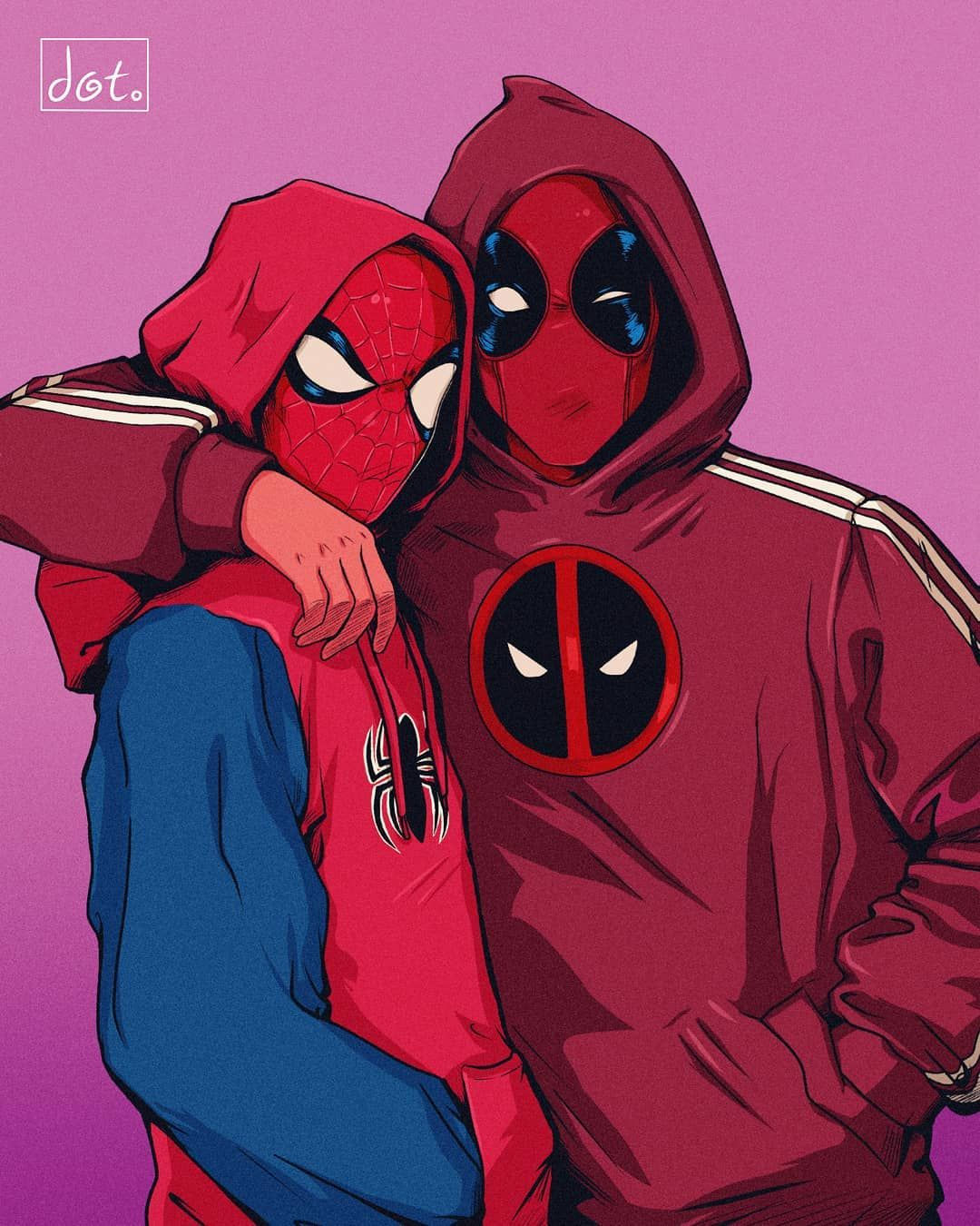 Wallpaper #pmjDFpMBSpphPi3-rQx9269 My Last Fanart for Comiccon Fanart Deadpool Spiderman Hoodie