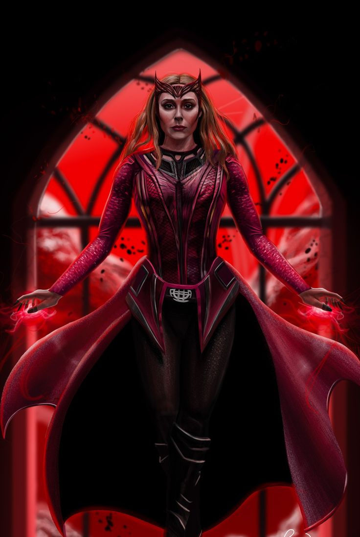 Wallpaper #180e5 Scarlet Witch Pixel Art