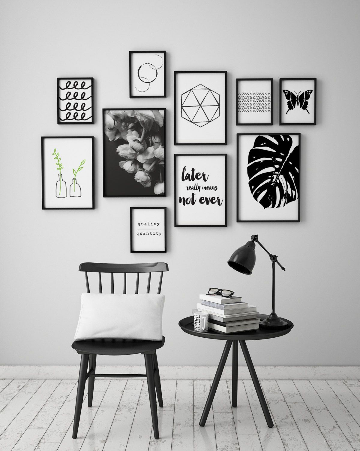 Wallpaper #2GeMA5MBSpphPi3-T7Po1 Printable Black and White Wall Art