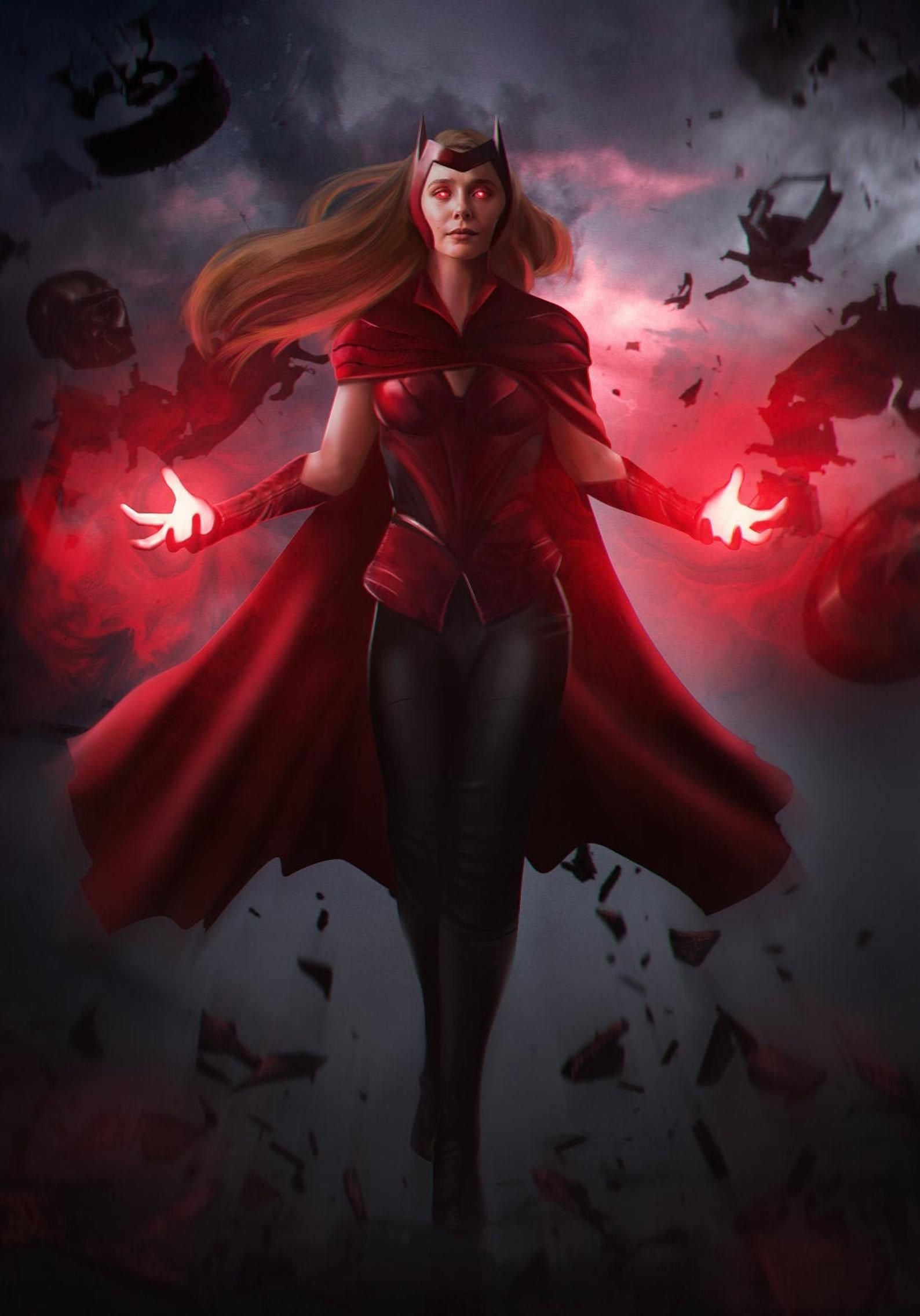 Wallpaper #LzHaNZMB5zzyi_yYW1in116 Wanda Maximoff Art Print in 2021 Scarlet Witch Marvel Spiderman