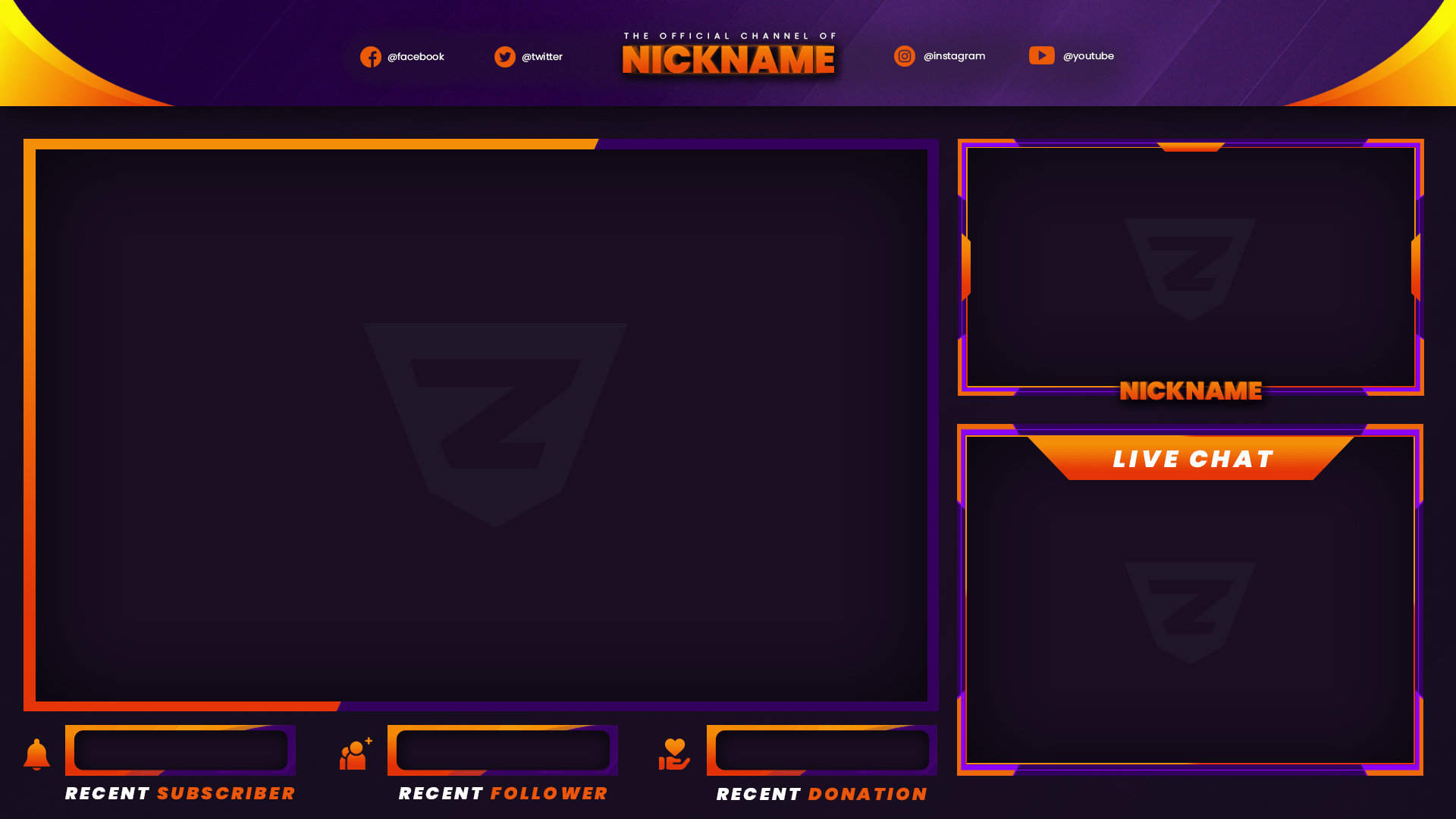 Wallpaper #Y88FO5MBOBUYluQYwLqS52 Design Profession Twitch Overlay Template and Stream Pack in 2020
