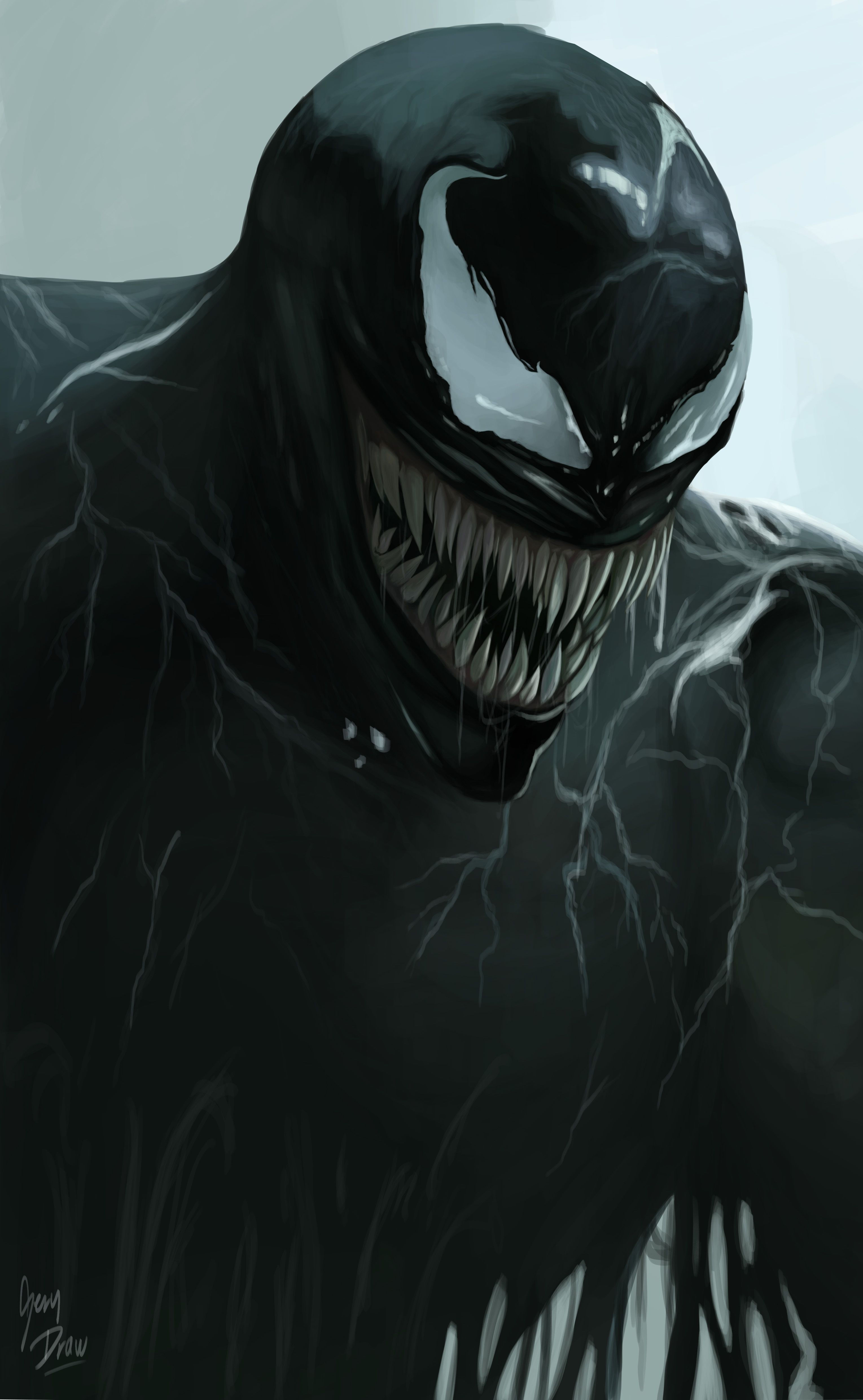 Wallpaper #faegMpMBlSzal8H1W9v9114 Venom Realistic Portre Fumetti Marvel Illustrazioni Marvel Fumetti