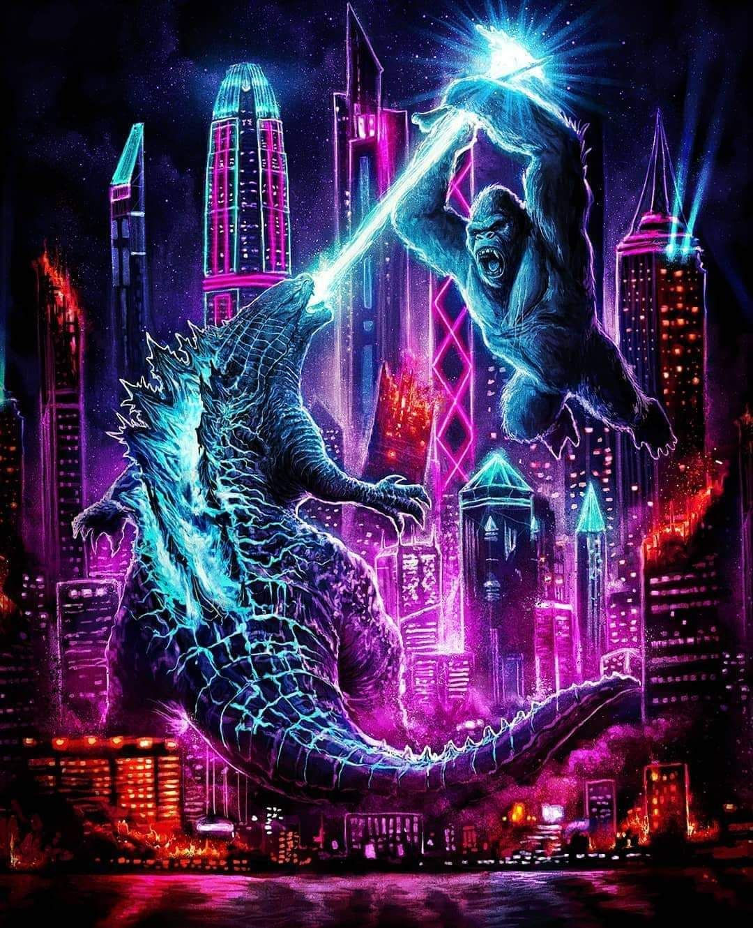 Wallpaper #1u_fTJMBMN-XEVvVqz4765 Godzilla vs Kong in 2021 Godzilla Wallpaper King Kong vs Godzilla