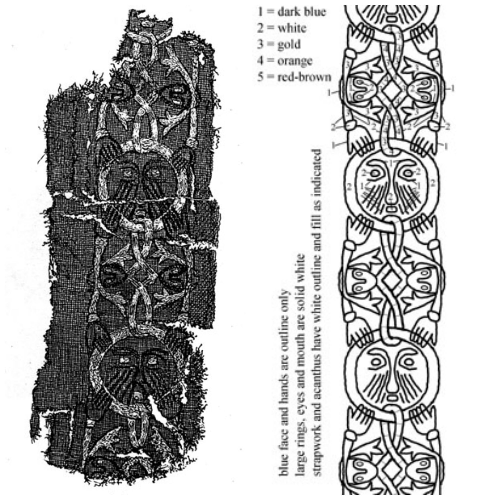 Wallpaper #UGe98ZIBSpphPi3-uW3x387 Embroidery from the Tenth Century Viking Grave at Mammen Denmark Viking