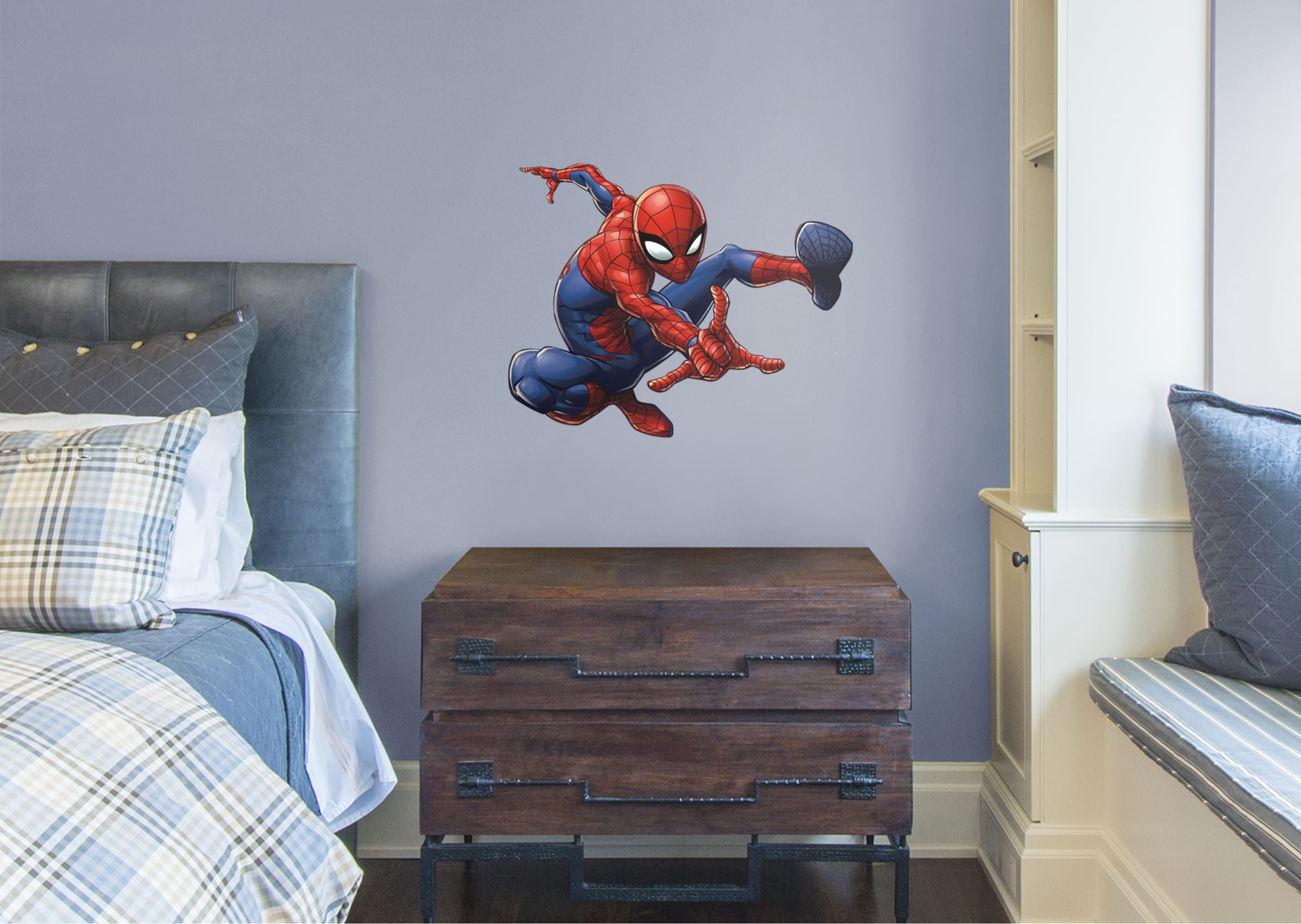 Wallpaper #F31U8Y4Bnwiau_P6xglN53 The Spider Man Webslinger Fathead Jr Wall Decal is Perfect for