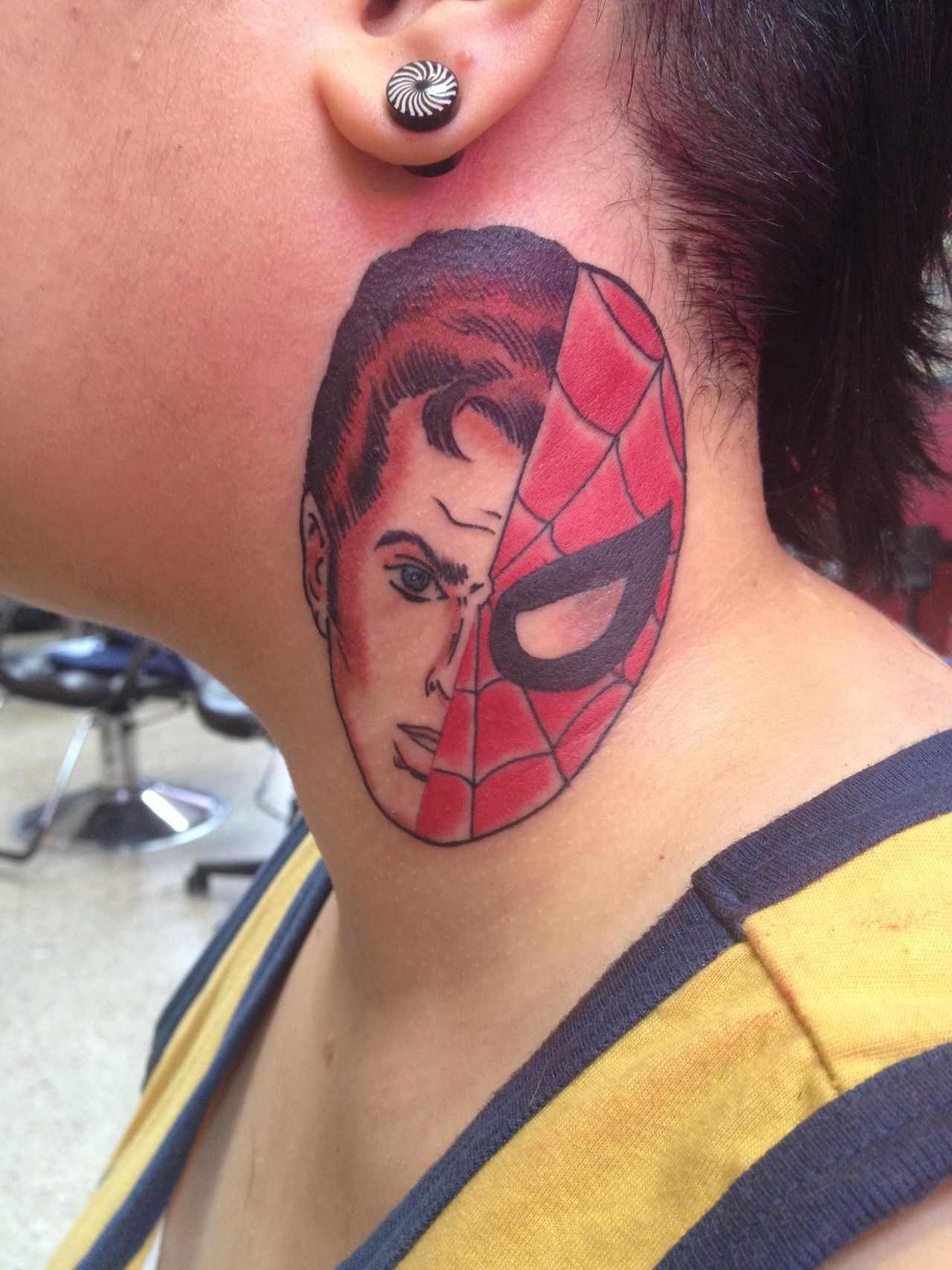 Wallpaper #OVhcNJMBzN9vxX34CTxY44 Spiderman Tattoo via Fyeahtattooscom Spiderman Tattoo Tattoos