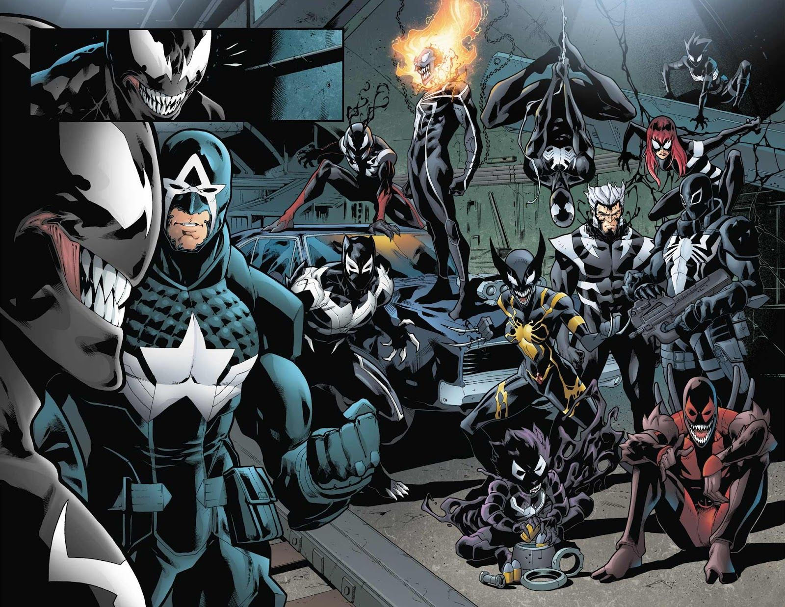 Wallpaper #Rn1n8Y4Bnwiau_P6kQnK55 The Venom Site Venomverse 1 Unlettered Preview Illustrazioni Marvel