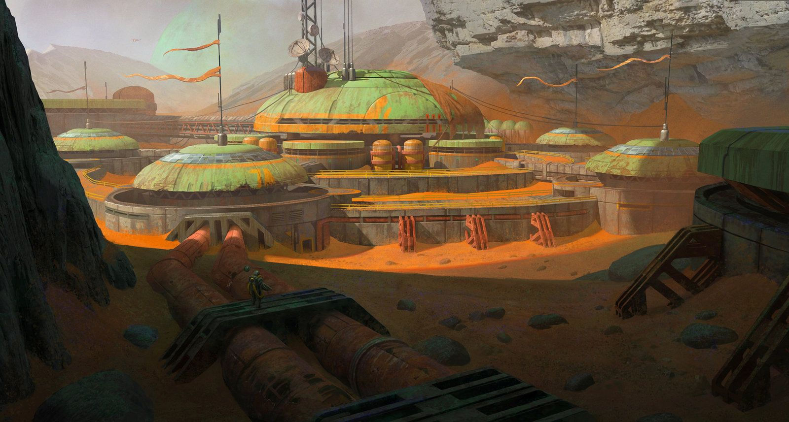 Wallpaper #wxdkPpMBPLD5_VENvN-0227 Outpost 7 Robbie Trevino Star Wars Concept Art Sci Fi Concept Art