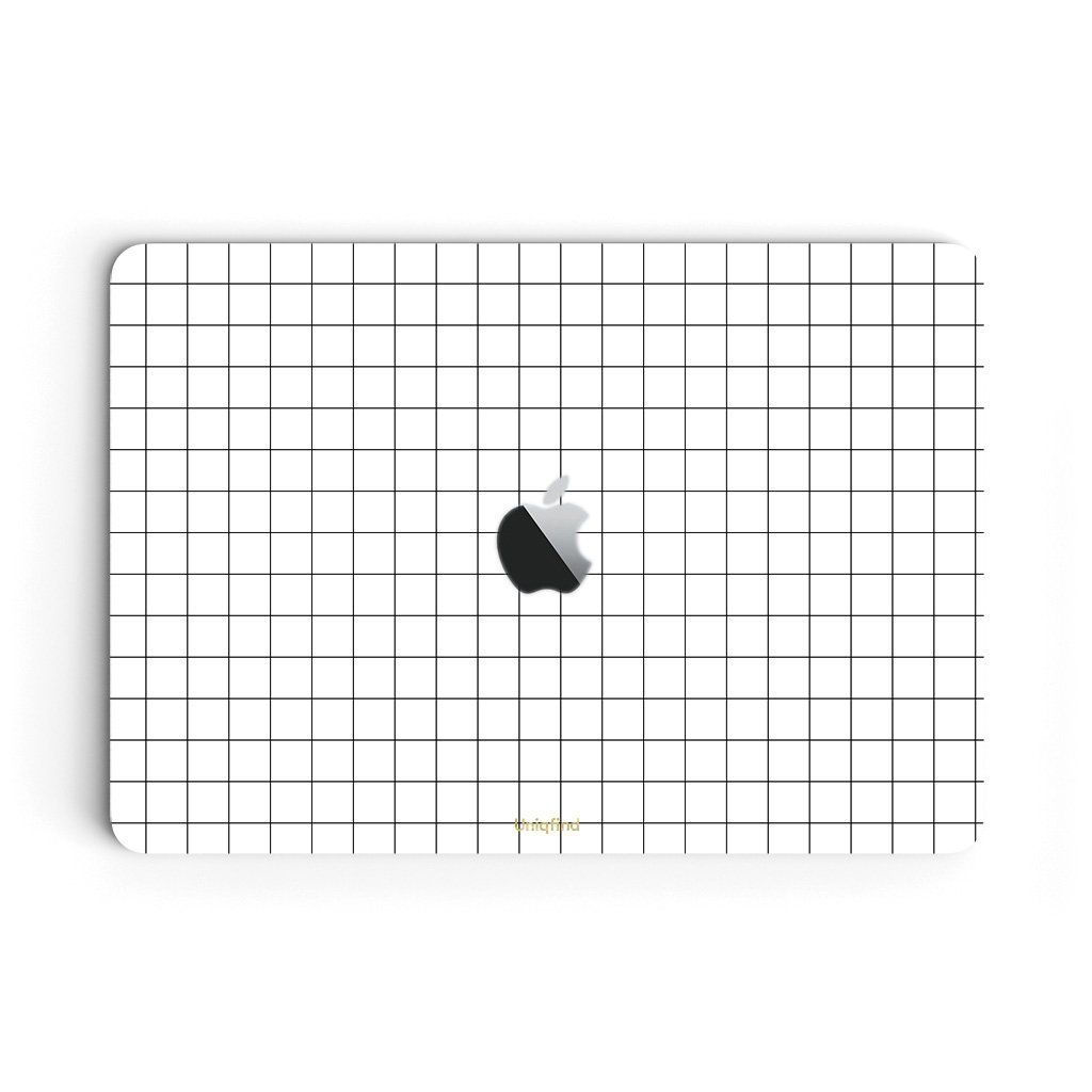 Wallpaper #KD-KPJMBLiIJ4c9O9JIM235 White Grid Line Macbook Case Skin for 13 Inch Macbook Case Macbook
