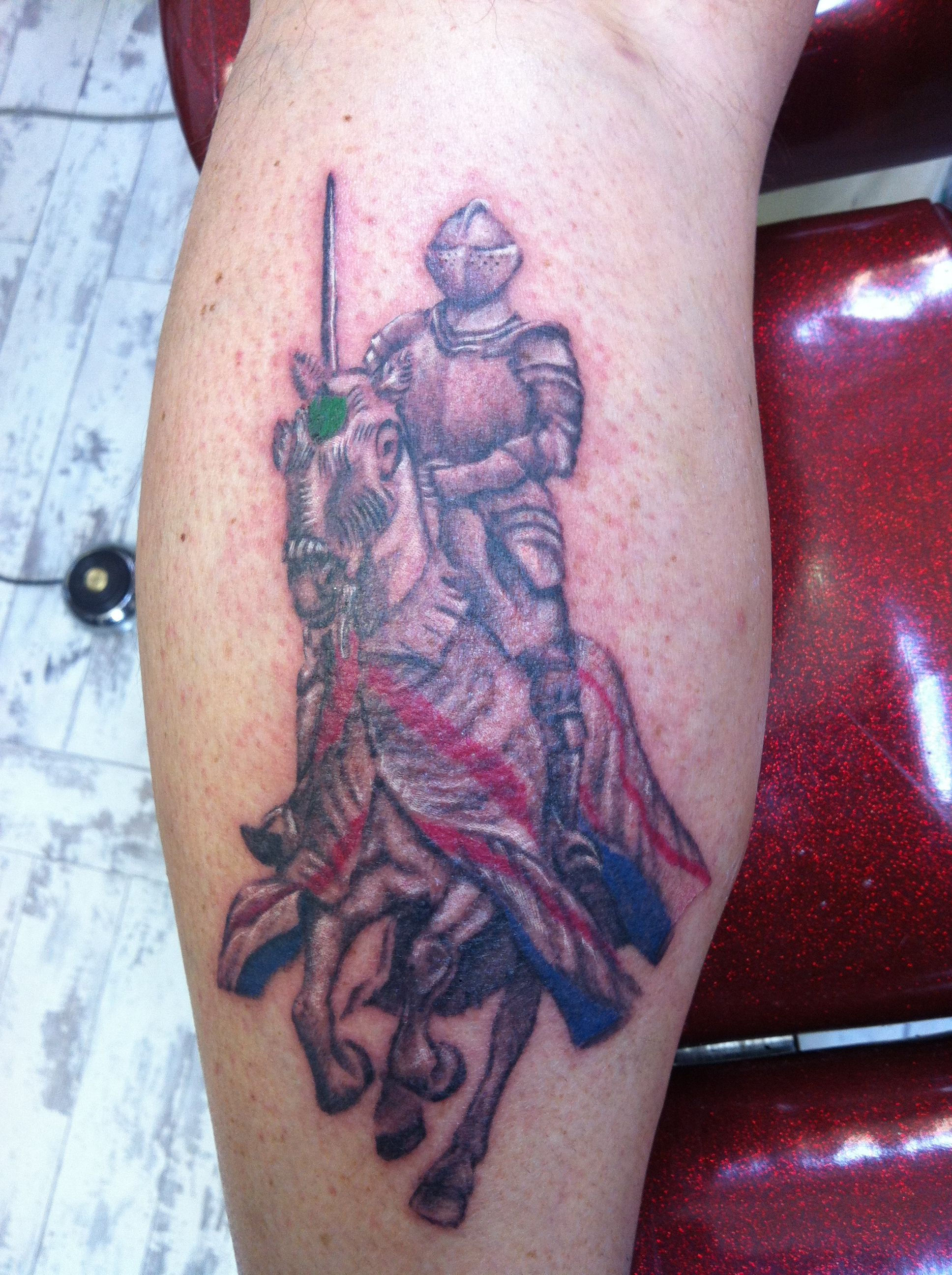 Wallpaper #AWjQGZMBSpphPi3-KBla225 Knight by Pix Tattoos the Green Shield is for Plymouth Argyle and