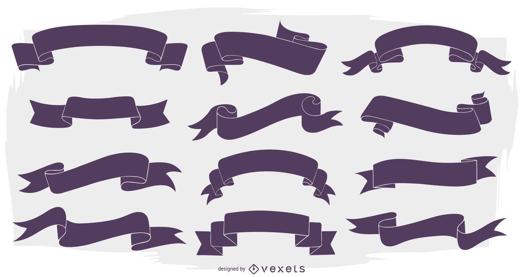 Wallpaper #Y-8xTZMBMN-XEVvVoD_A303 Ribbon Banner Silhouette Set Ribbon Banner Graphic Image Banner