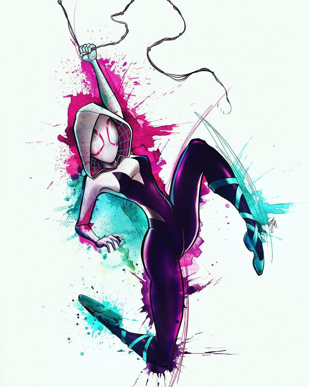 Wallpaper #x_SDOpMBKFX8bn3rH3iq283 Spider Gwen Intothespiderverse Ghostspider Spiderwoman