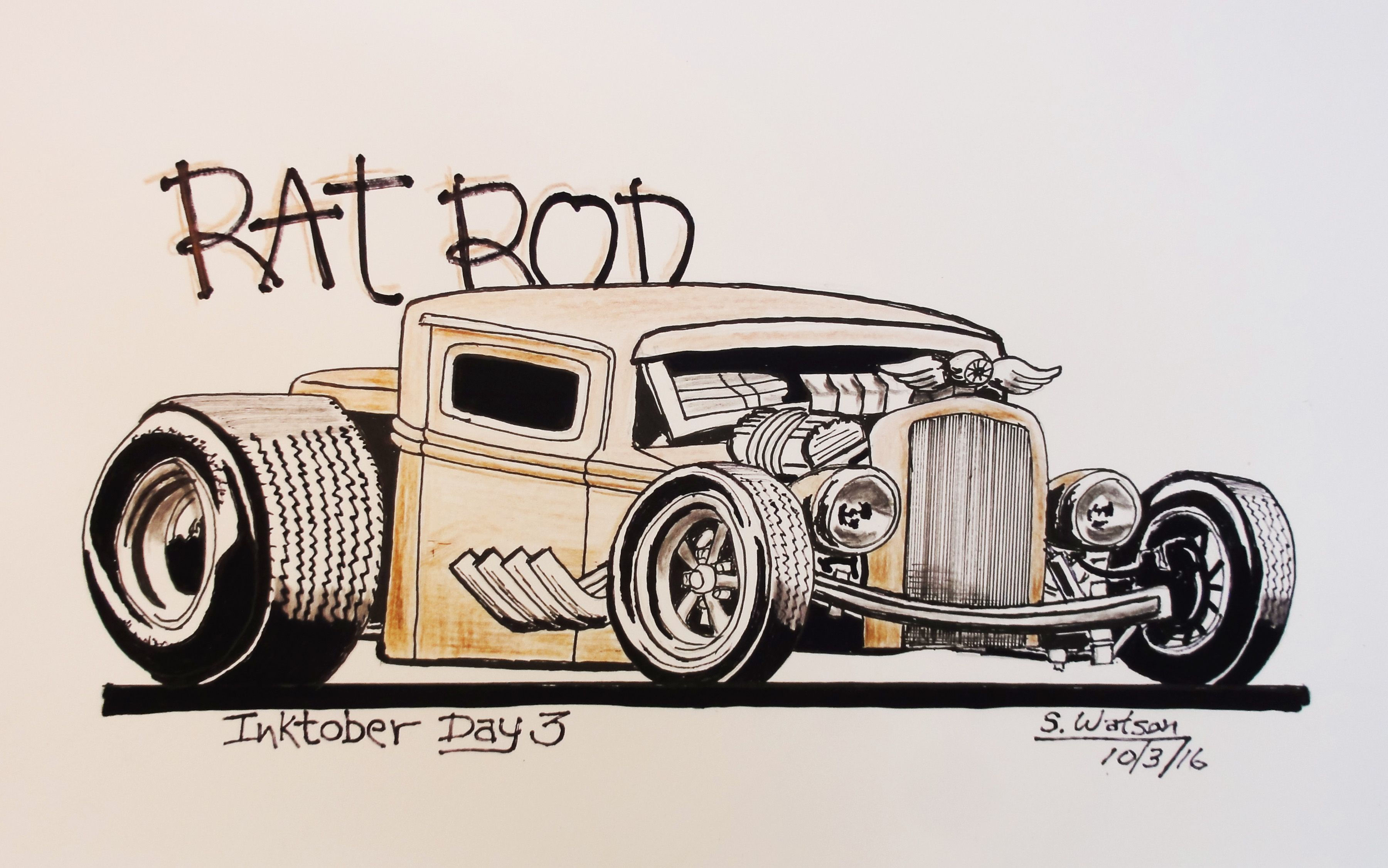 Wallpaper #KWhmFJMBSpphPi3-4wQV85 Rat Rods Cartoon Illustrations