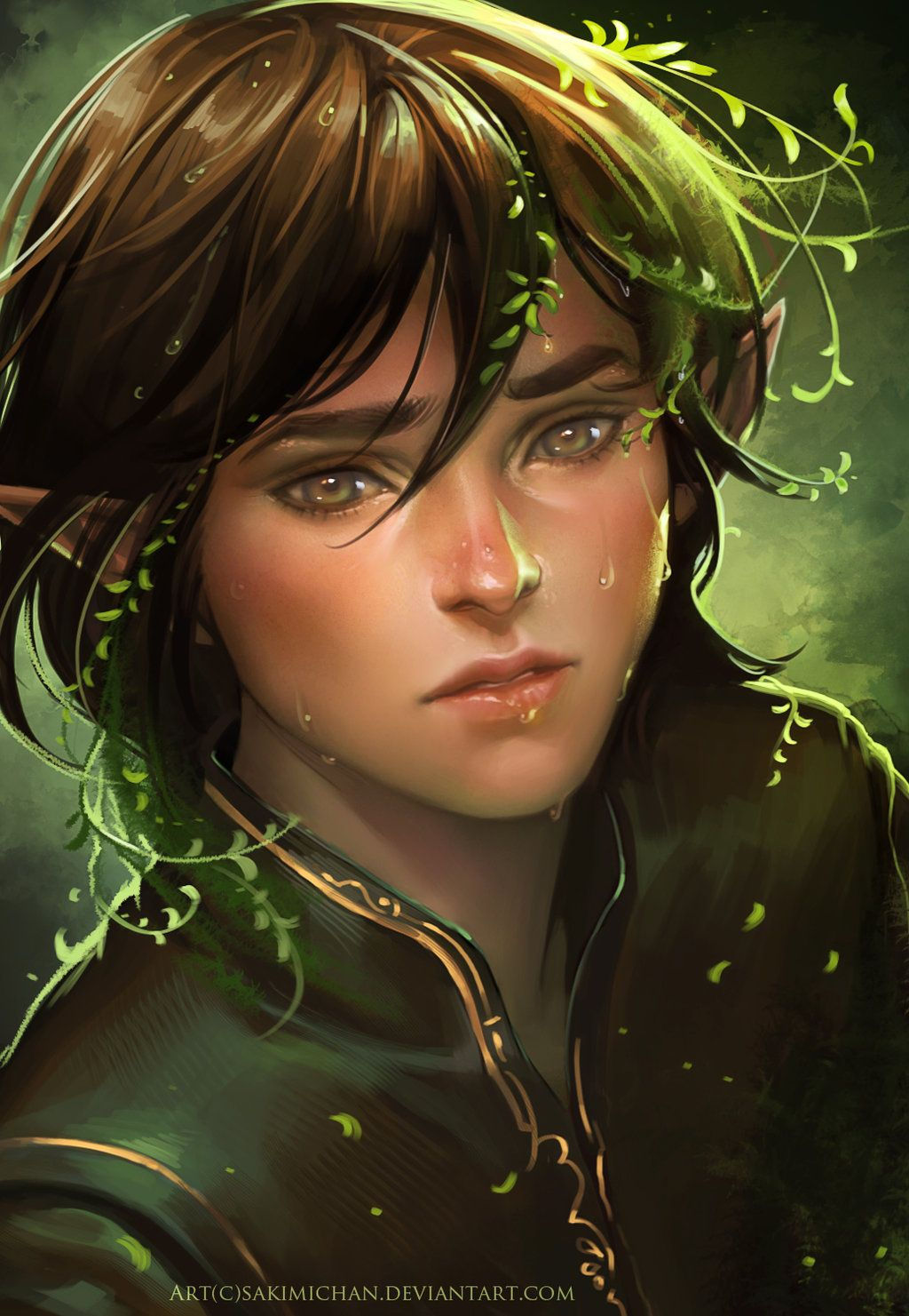 Wallpaper #FljiM5MBzN9vxX34CjrH320 Sadness by Sakimichan on Deviantart Fantasy Art Men Elf Art Elves