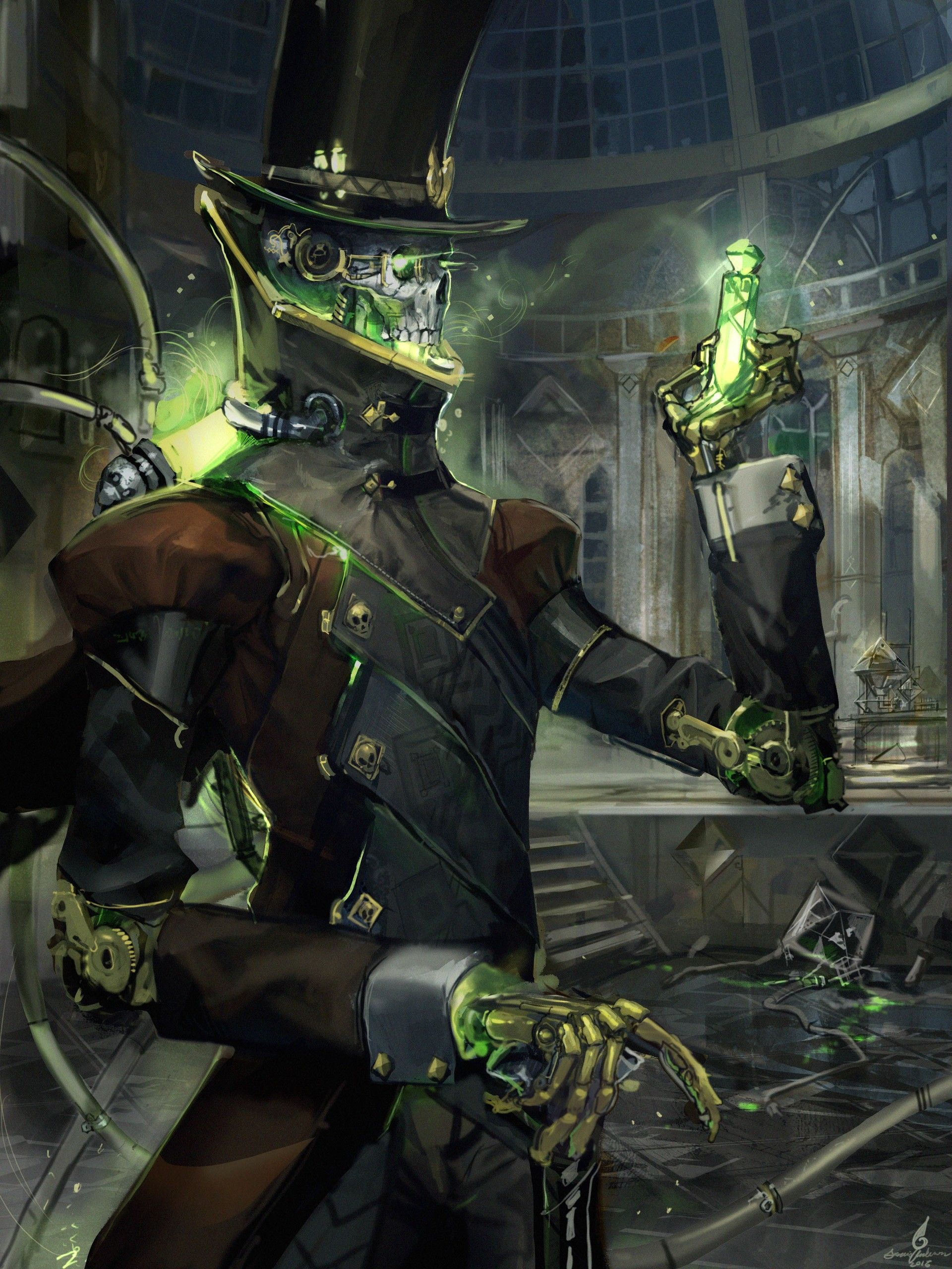 Wallpaper #ghnUFo8BtGB6xQ78Ym6r46 Warforged Artificer Alchemist Steampunk Artwork Steampunk Characters