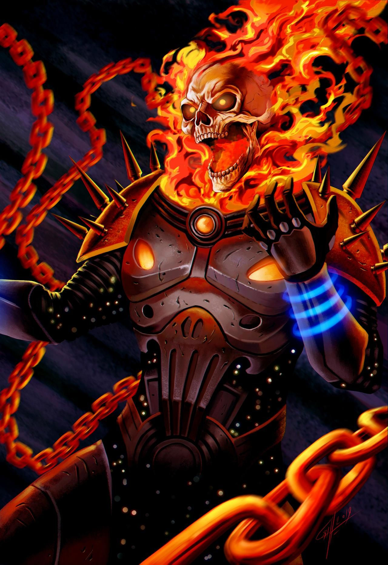 Wallpaper #4_QTOpMBKFX8bn3r23cf52 Cosmic Ghost Rider by Sia1965pak on Deviantart Ghost Rider Wallpaper