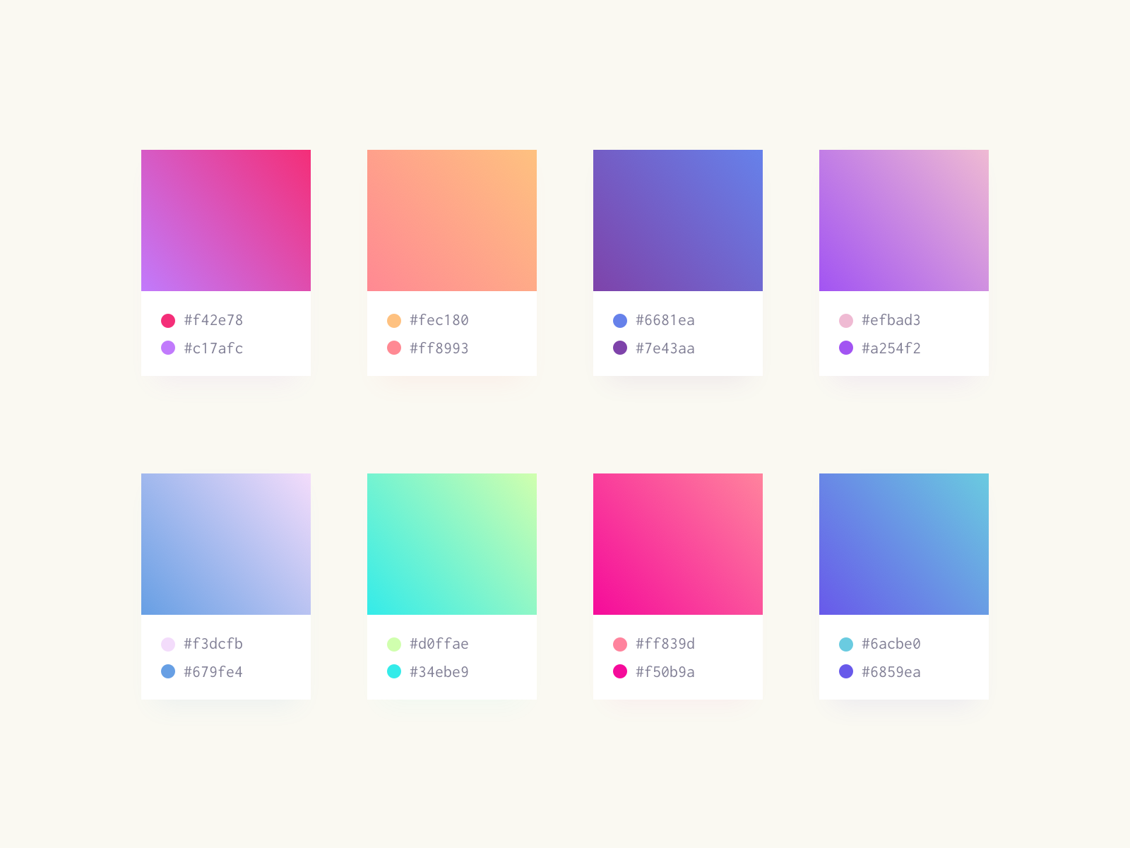 Wallpaper #4d8a7 Trendy Beautiful Gradient Color Palettes 2744052 Vector Art at Vecteezy