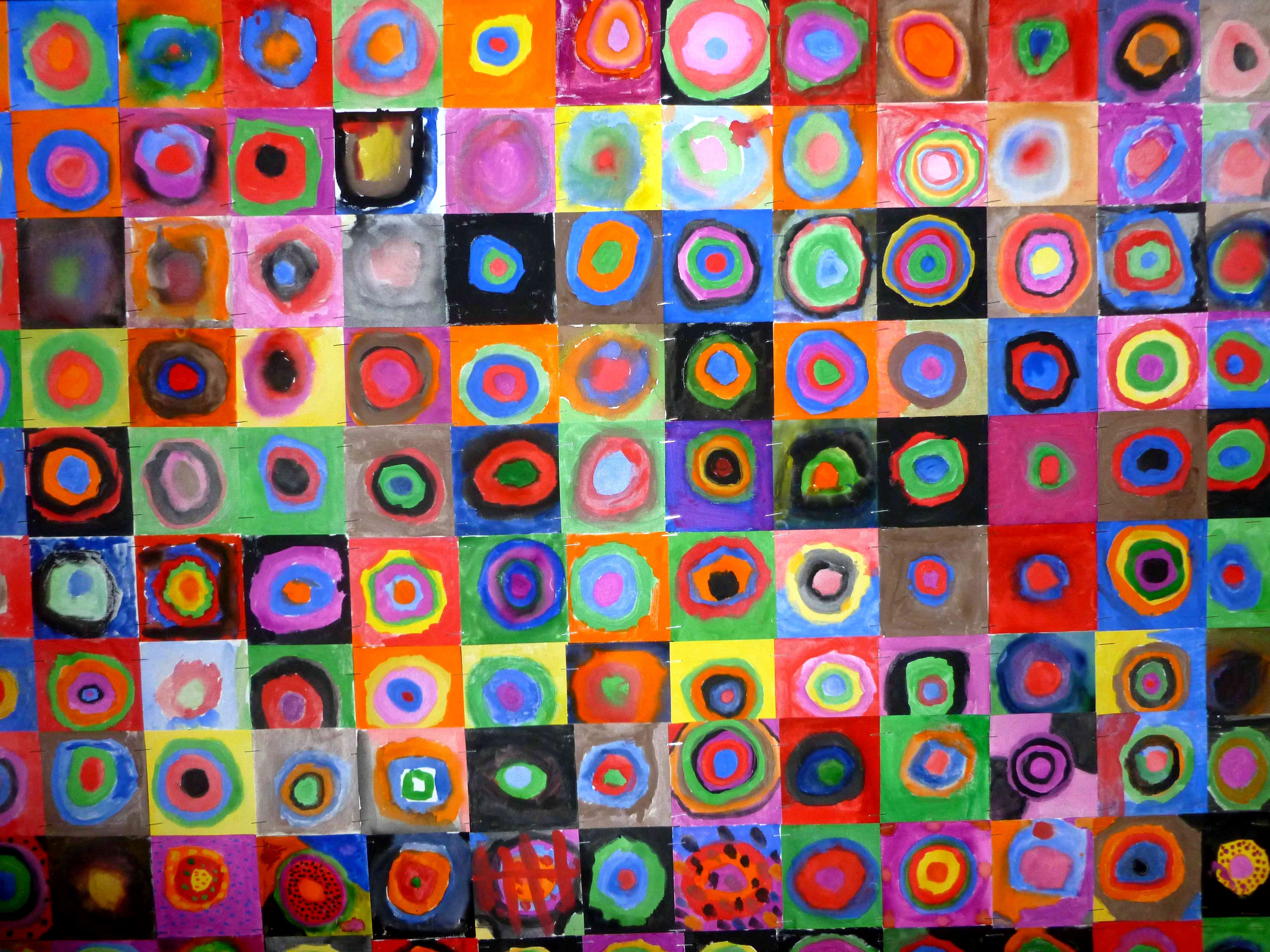 Wallpaper #52dQ-5IBSpphPi3-YpO8171 Resource Concentric Circles with Kandinsky Circle Painting