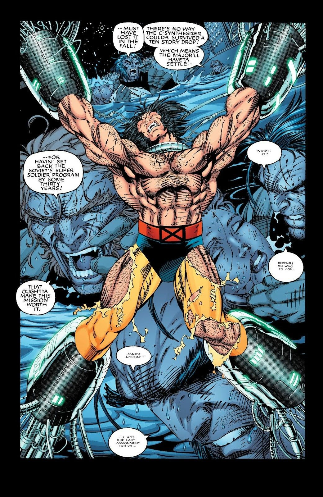 Wallpaper #4xn3H48BtGB6xQ78lXwK26 Wolverine by Jim Lee Colors by Thomas Mason Marvel 90s Wolverine