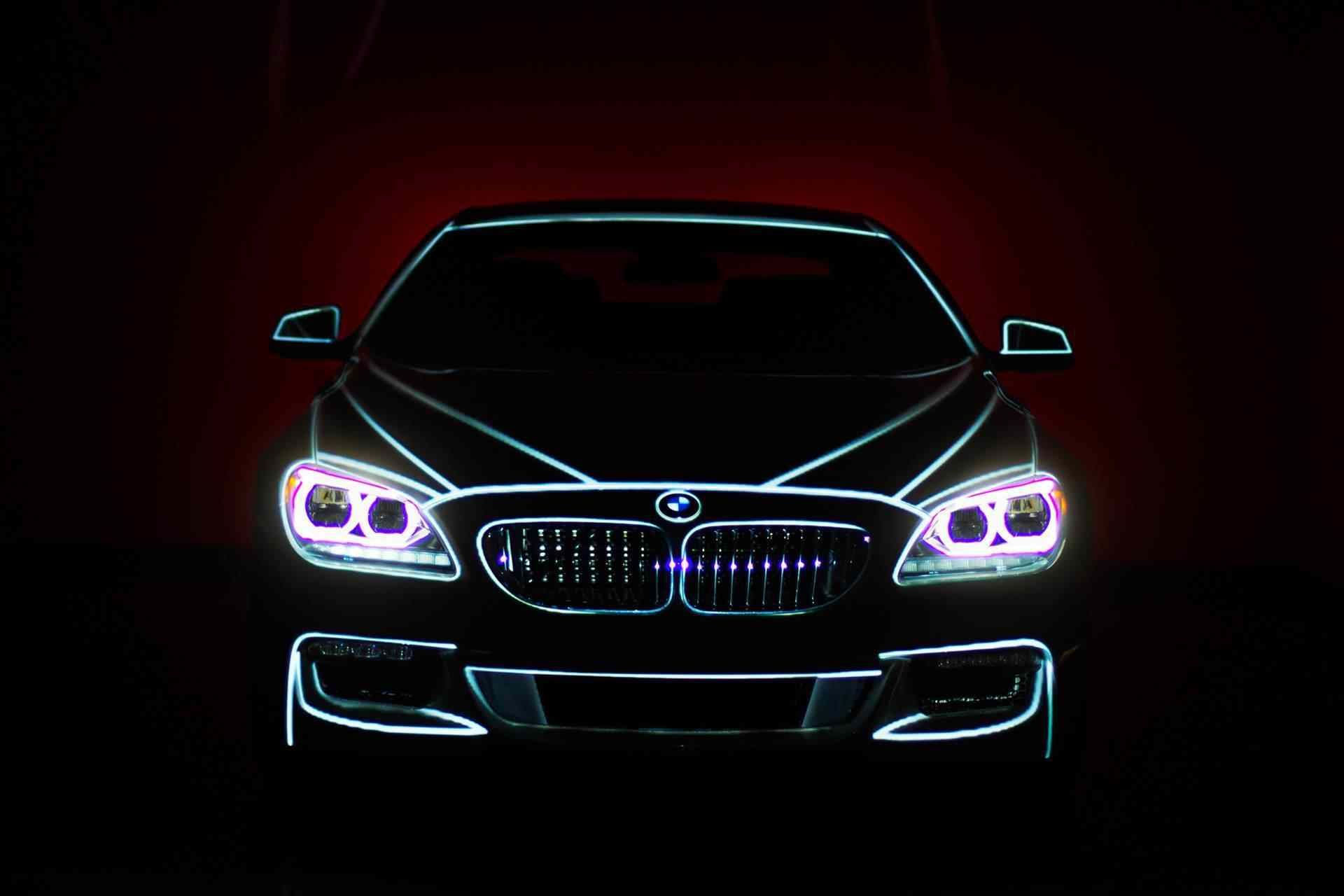 Wallpaper #mv-oa5MB3lSXT3zUTOir210 Creative Design BMW Car Lighting Lights Lightning