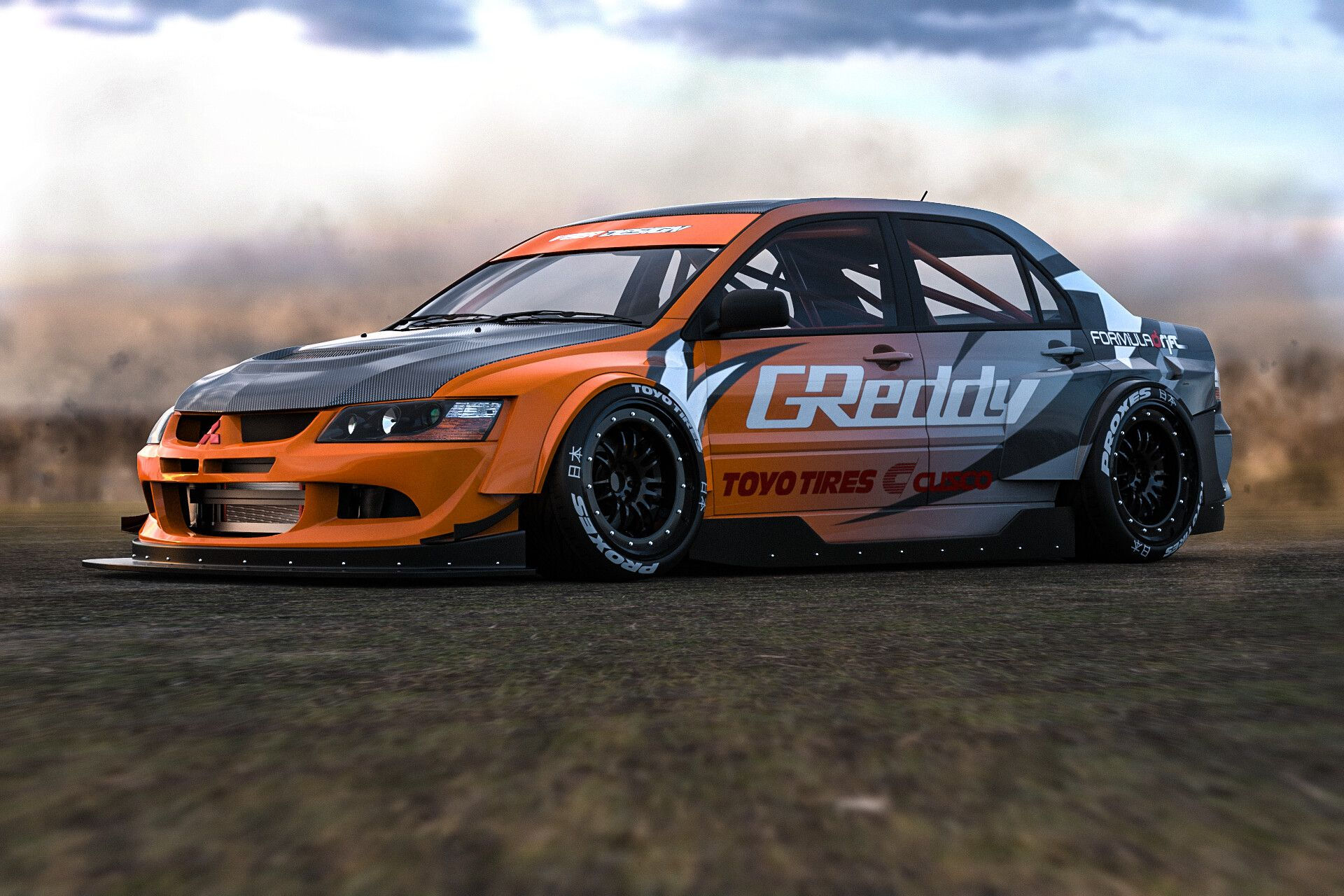 Wallpaper #MV7lMpMBborbLbczj2BQ231 Widebody Evo 8 Drift Car by Veer Designtook Longer Than It Should I