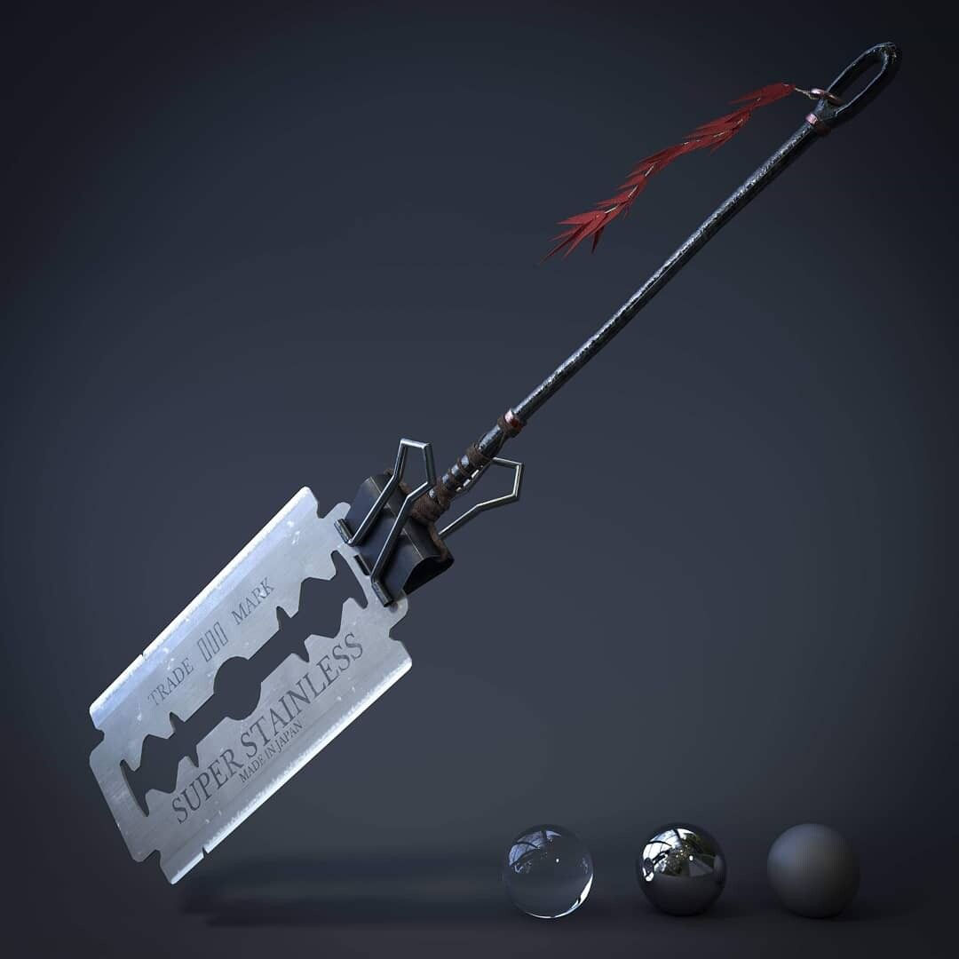 Wallpaper #Lx1VLZMBlOZrFDOk_dAO378 Ninja Weapons Anime Weapons Sci Fi Weapons Weapon Concept Art