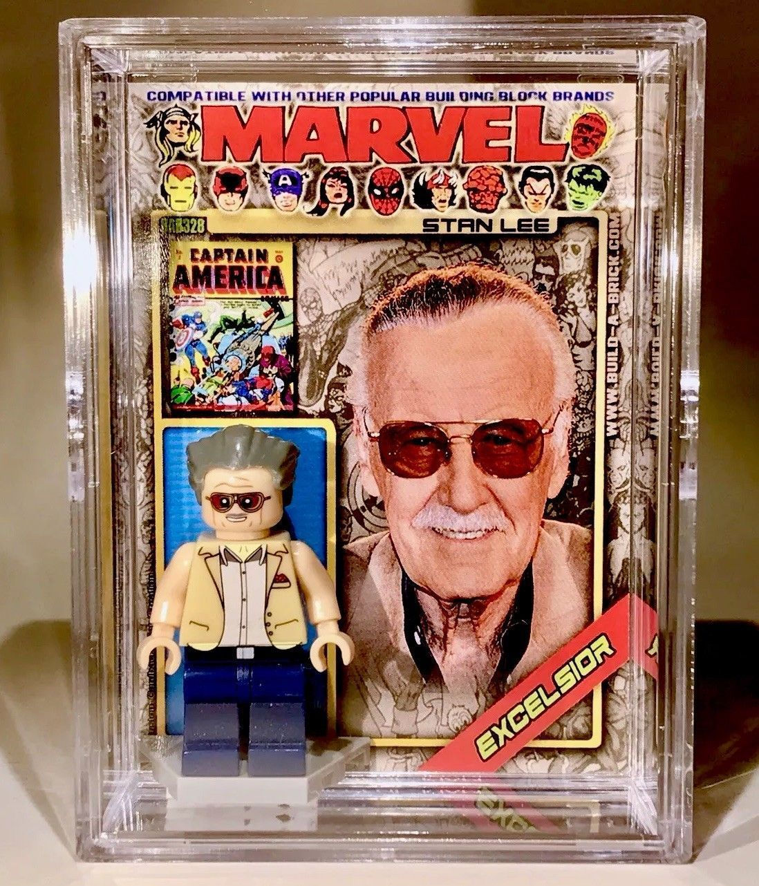 Wallpaper #rDELNpMB5zzyi_yYpFj1487 Stan Lee Marvel Custom Mini Action Figure Wcase Stand 328 Comic