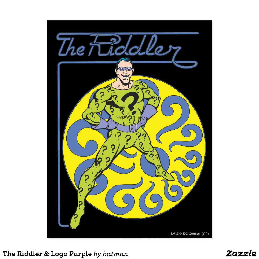 Wallpaper #tPu2hJcBx-Hc5Y20nq-173 The Riddler Logo Purple Postcard Unique Superhero Designs to