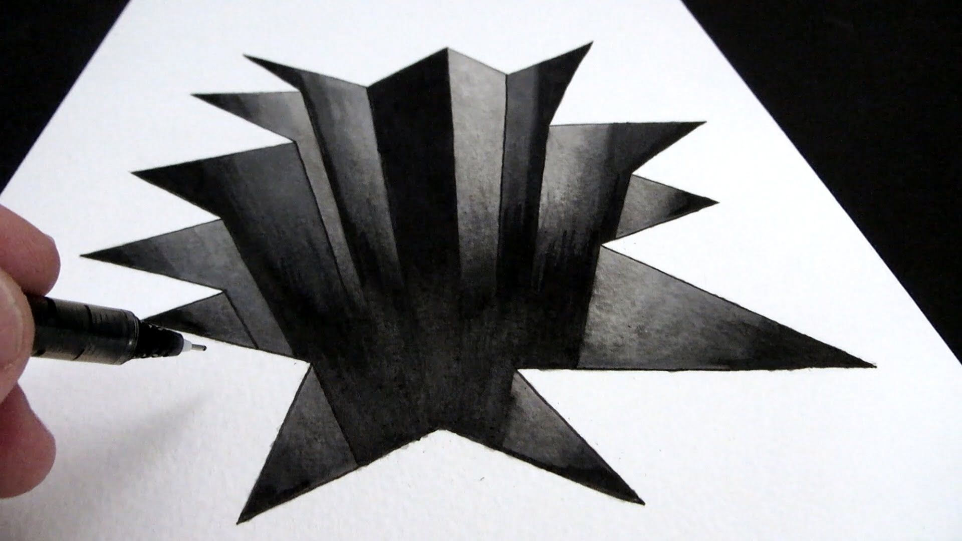 Wallpaper #Ph0GKpMBlOZrFDOkycPy251 How to Draw a Hole in Paper 3D Narrated Trick Art I Would Definitly