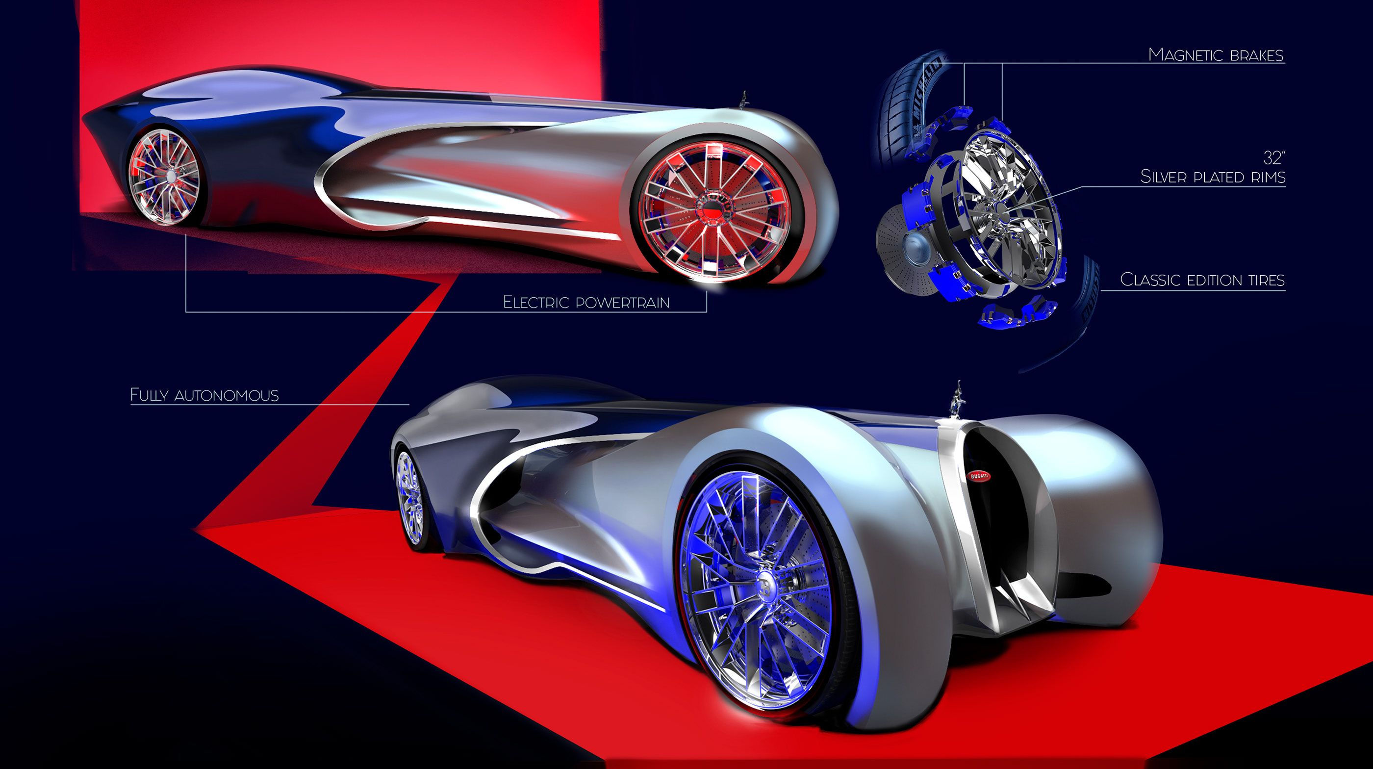 Wallpaper #sWdVDZMBSpphPi3-1uSR194 2025 Bugatti Quaranton on Behance Bugatti Concept Bugatti Concept Cars