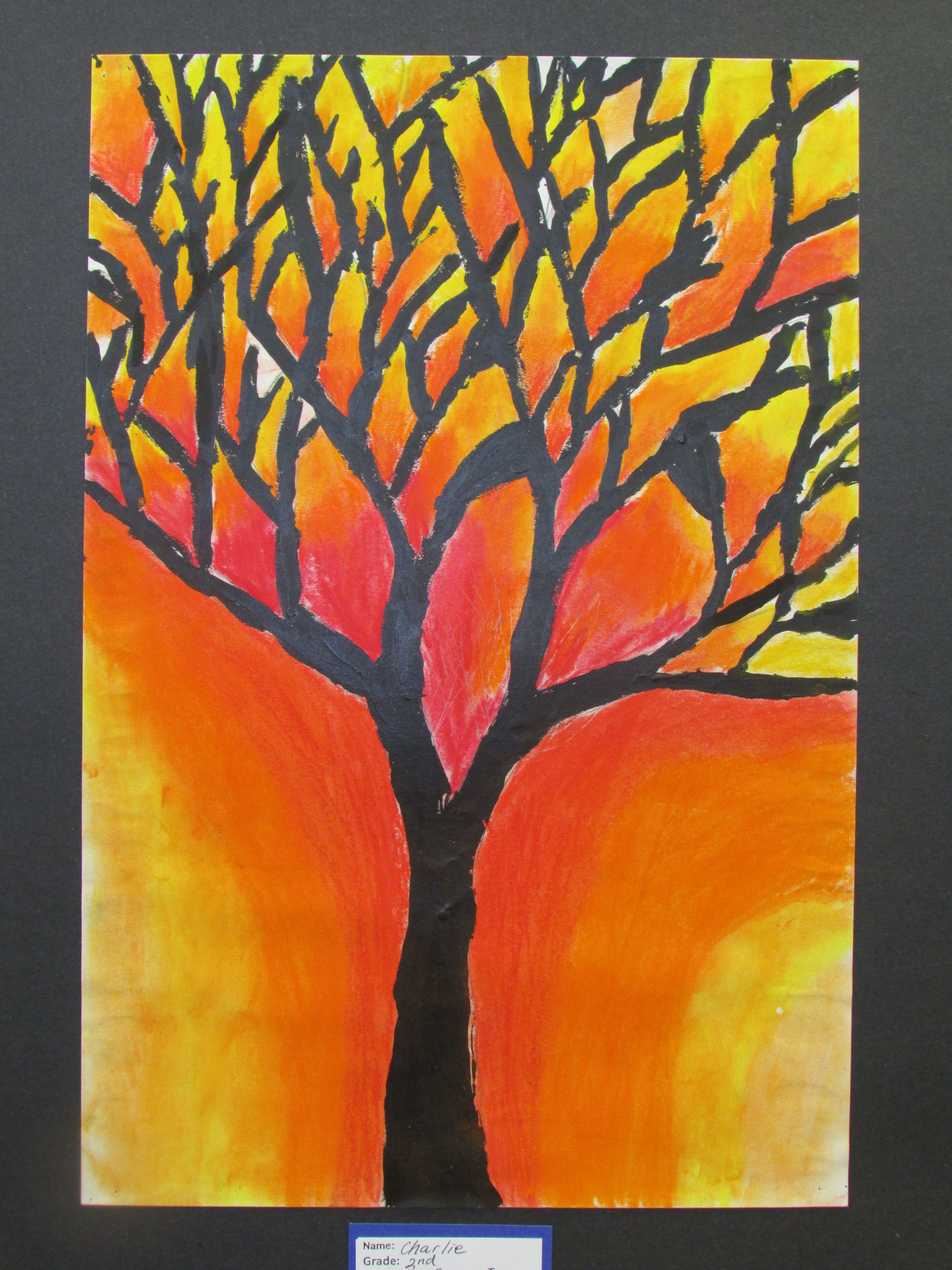 Wallpaper #18733 Pastel Painting Tree at Sunset Original Work Pastel Painting Etsy