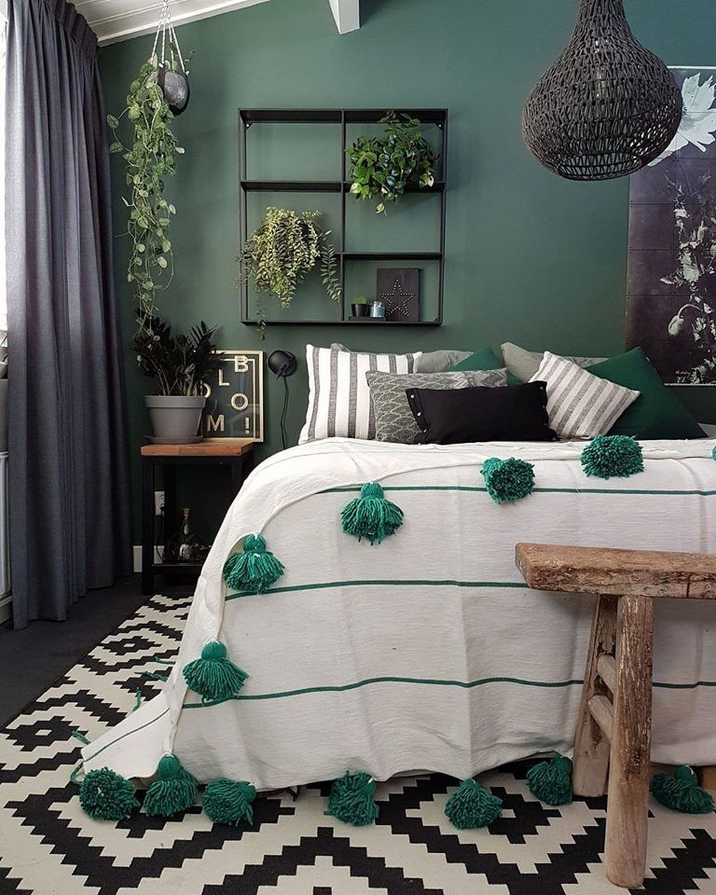 Wallpaper #7YfzMZMBPAdmKxa2YGKE50 Awesome 36 Stylish Green Bedroom Decoration Ideas Beautiful