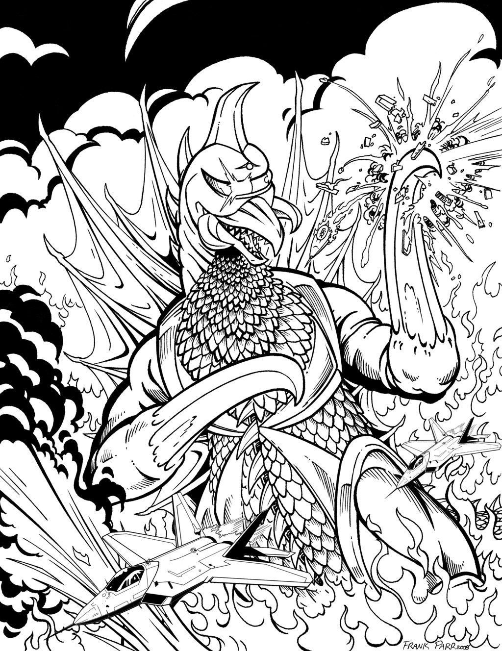 Wallpaper #wEDgL5MBJhL2WPbaU77v240 Gigan by Kaijuverse on Deviantart Godzilla vs Gigan Greyscale Kaiju